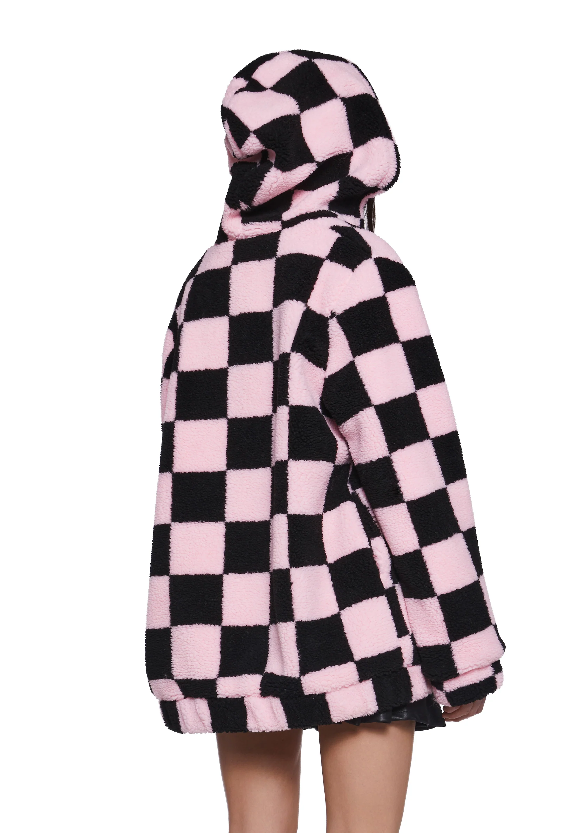 Sweet Scenester Hooded Sherpa Jacket - Image 4