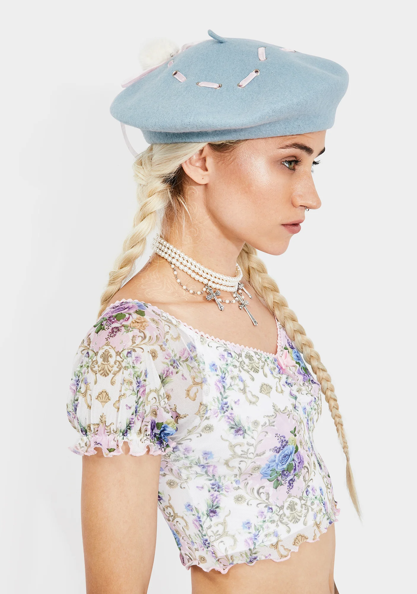 Sweet Serenade Ribbon Beret - Image 2