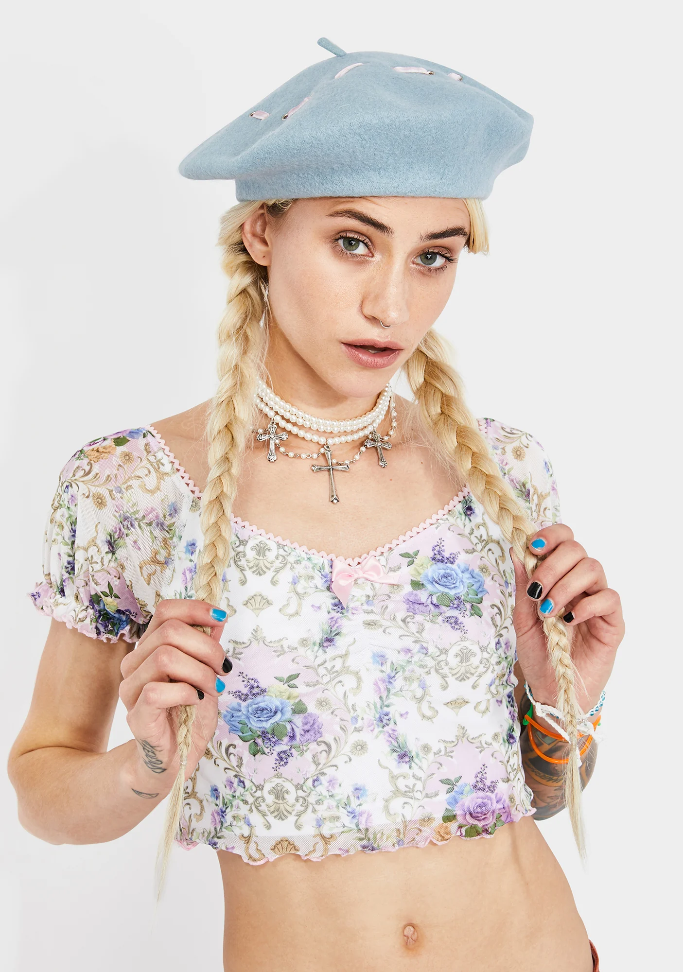 Sweet Serenade Ribbon Beret - Image 3