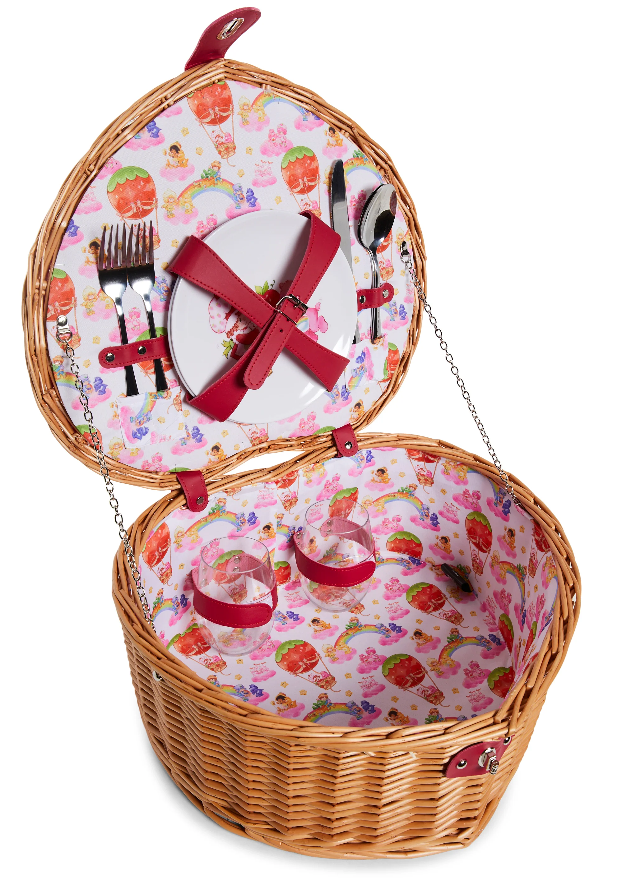 Sweet Sharing Heart Picnic Basket - Image 2