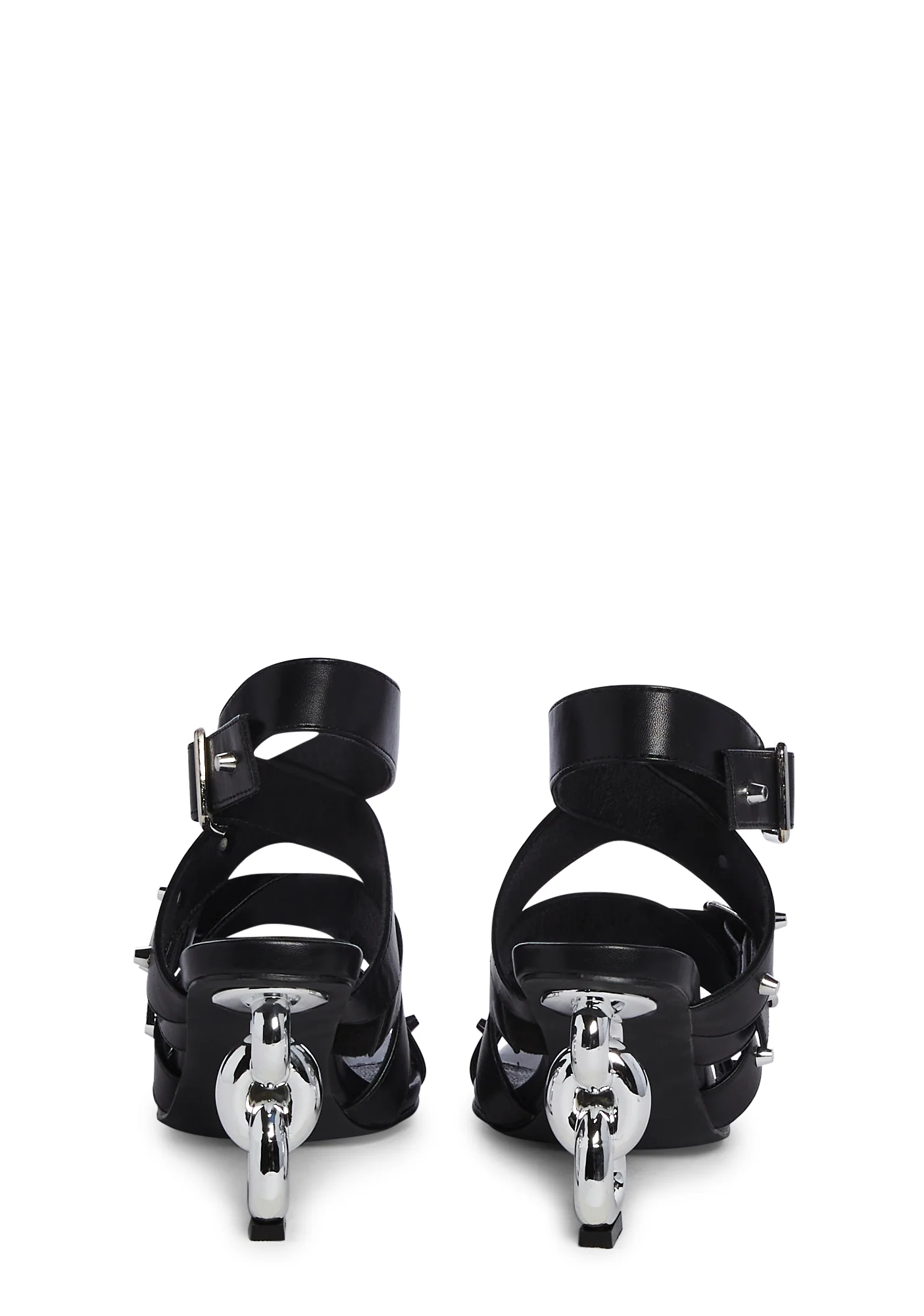 Sweet Sinner Chain Heels - Black - Image 4