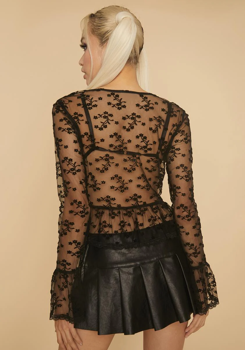 Sweet Talking Baddie Lace Top - Image 4