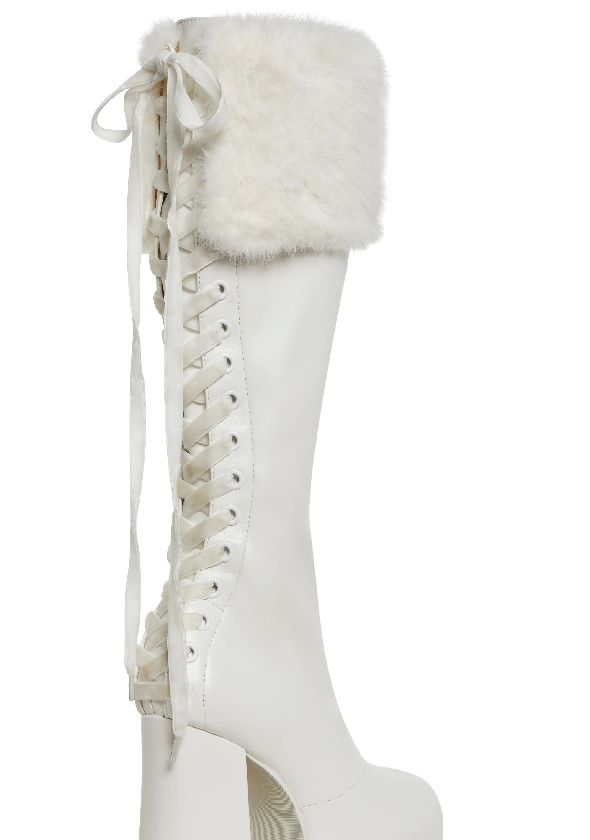 Sweetest Wishes Platform Boots - White - Image 2