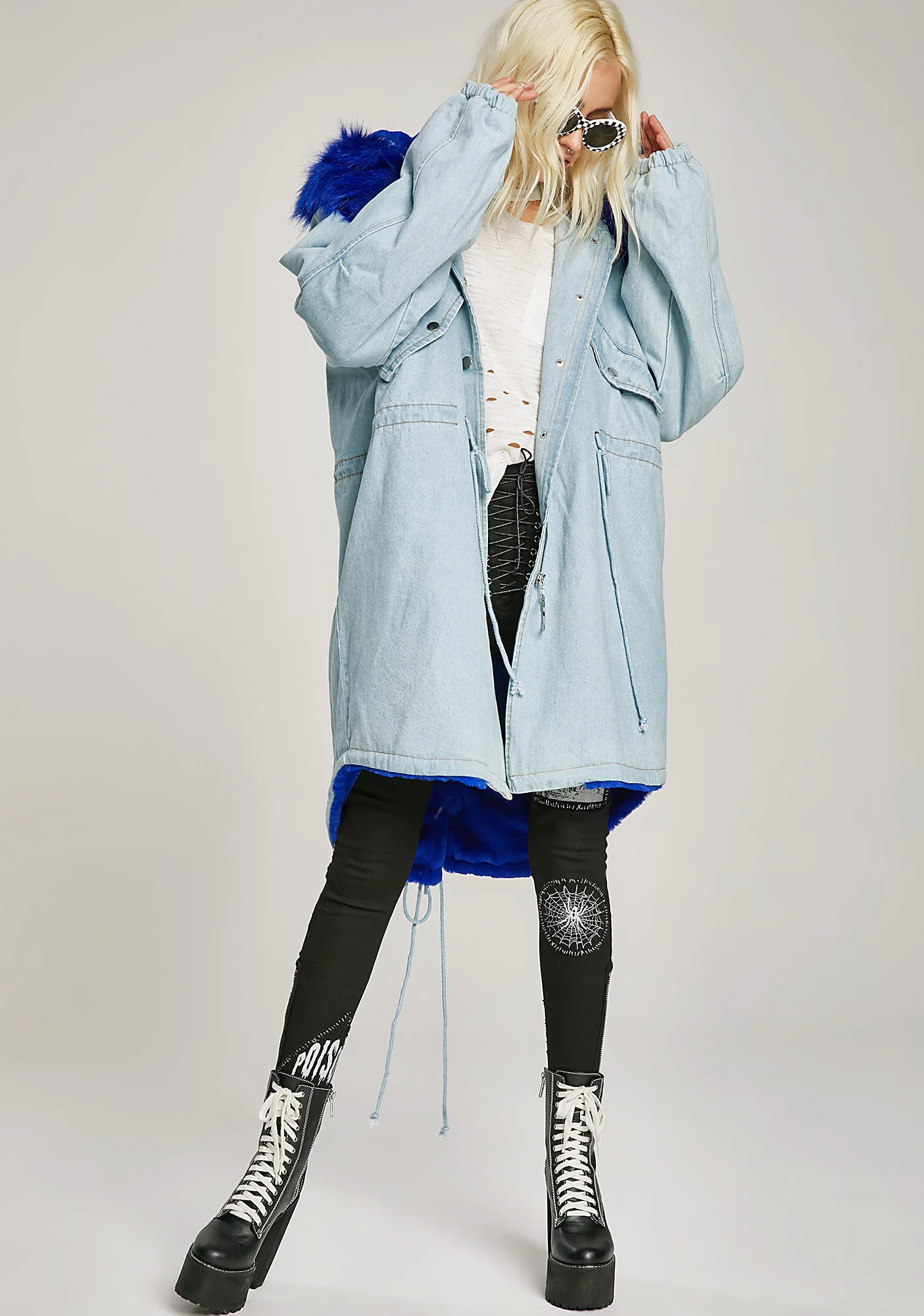Sweetie Bird Denim Parka - Image 3