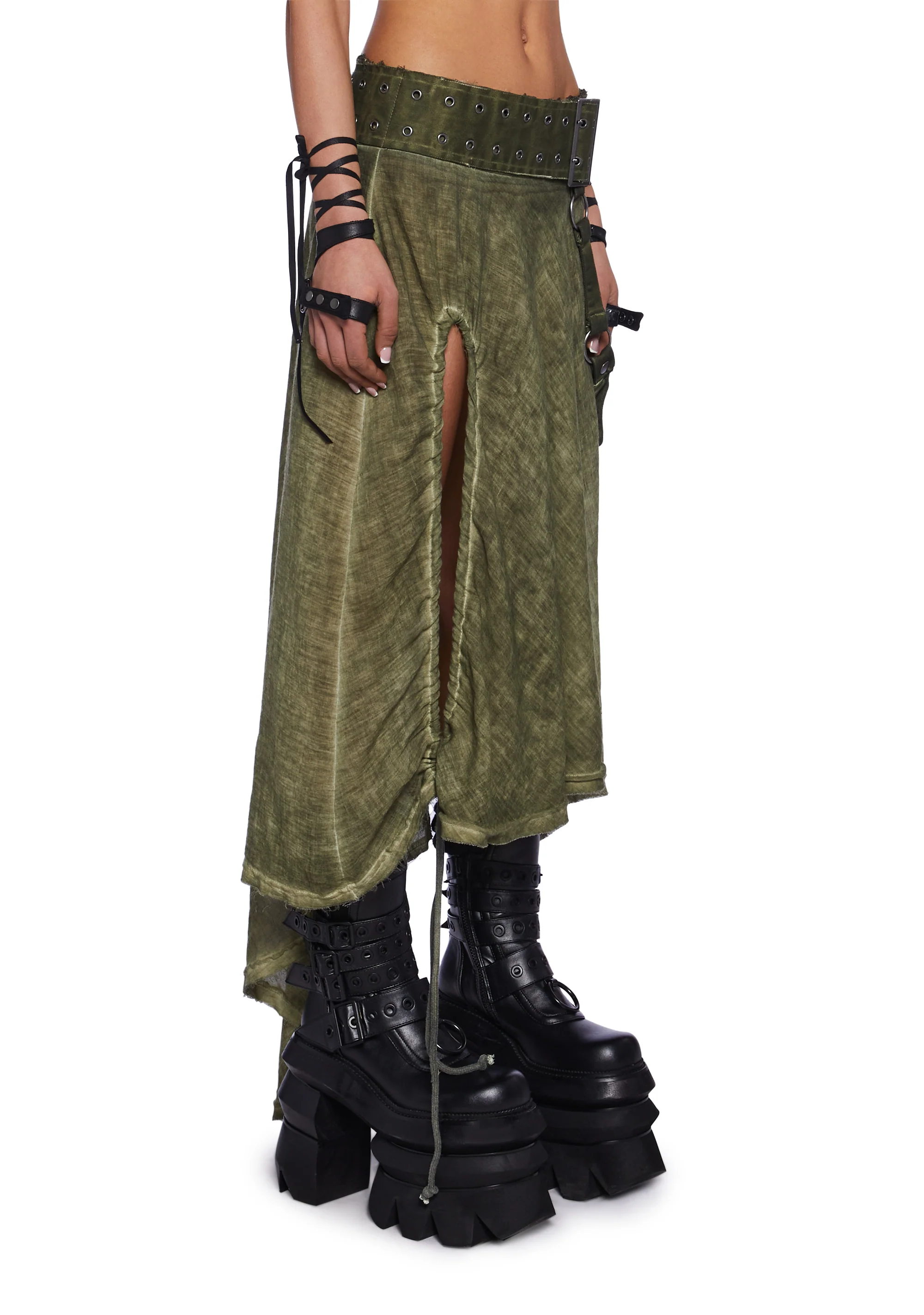 Switch Asymmetrical Midi Skirt - Image 3