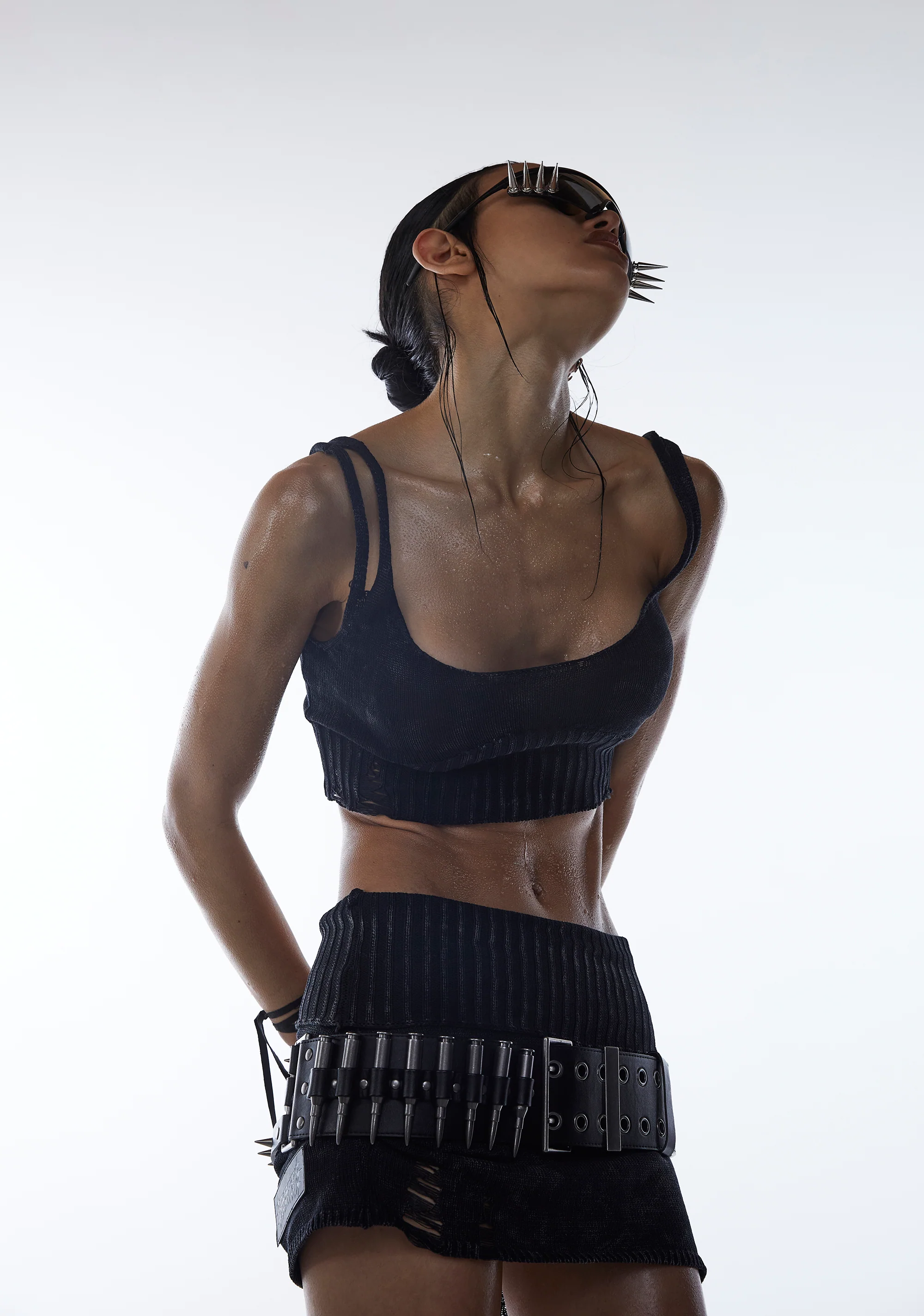 Switch Distressed Sweater Skirt - Image 7
