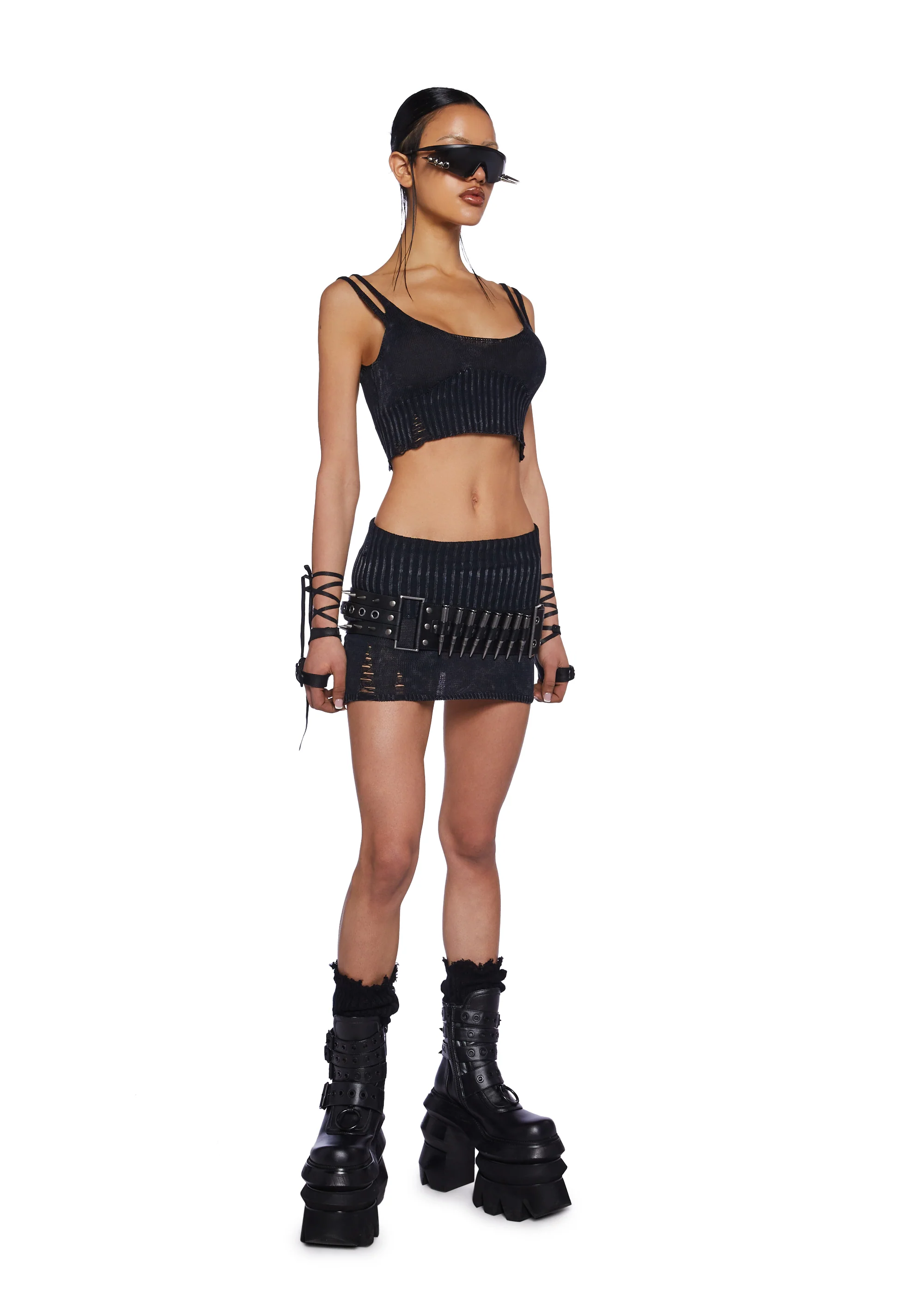 Switch Distressed Sweater Tank Top - Image 2