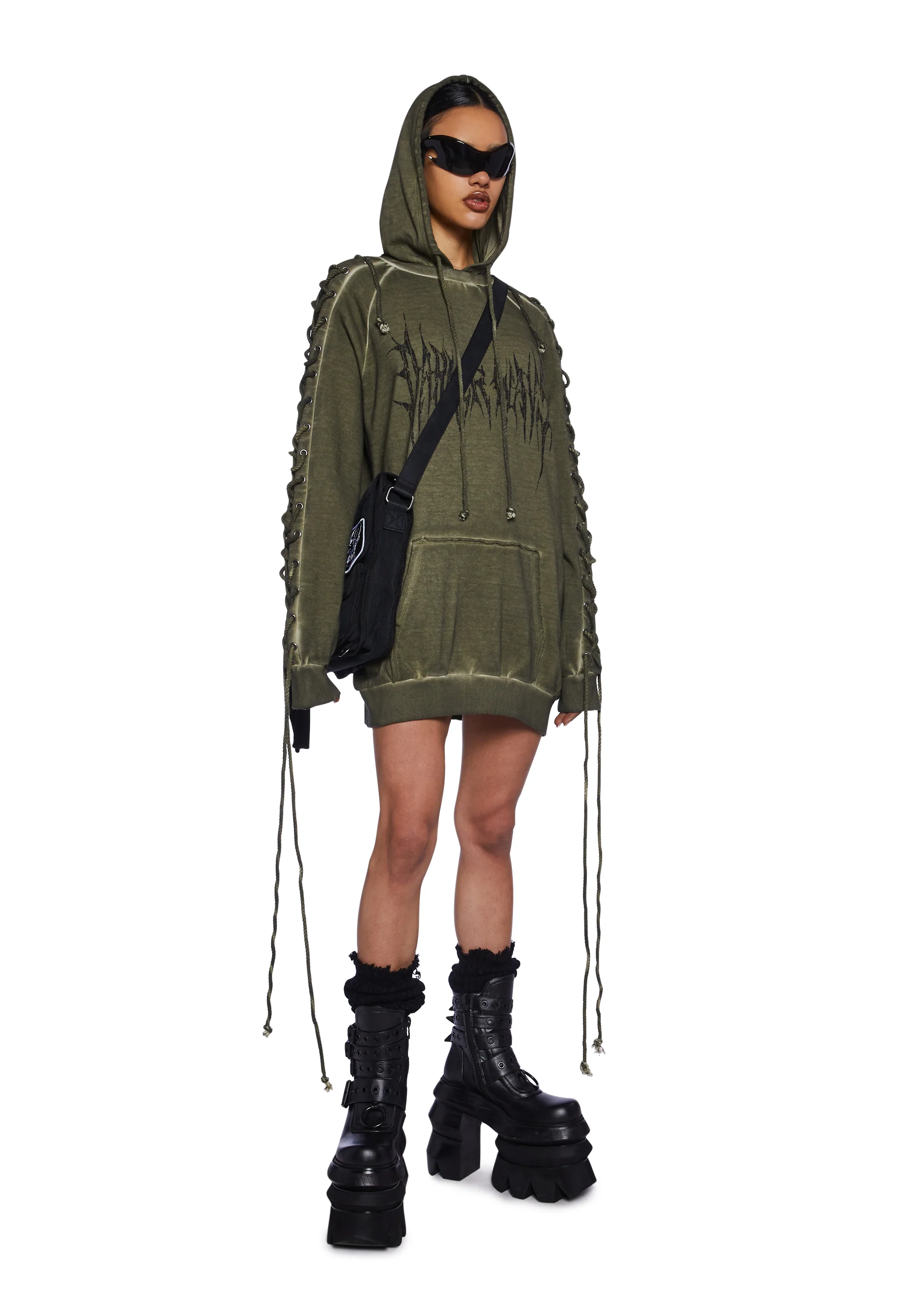 Switch Unisex Lace-Up Hoodie - Image 2