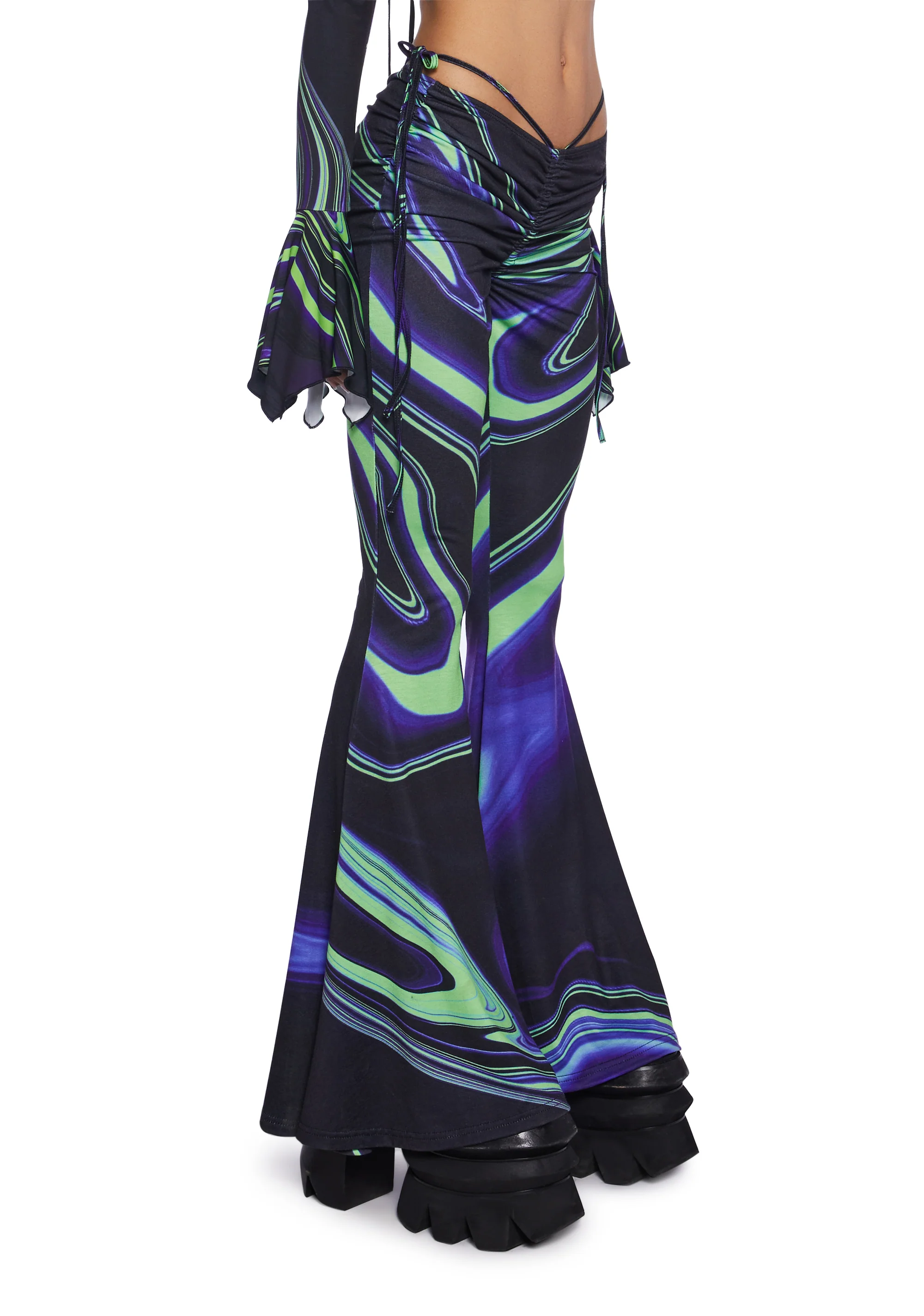 Synth Metamorphosis Flared Pants - Image 2