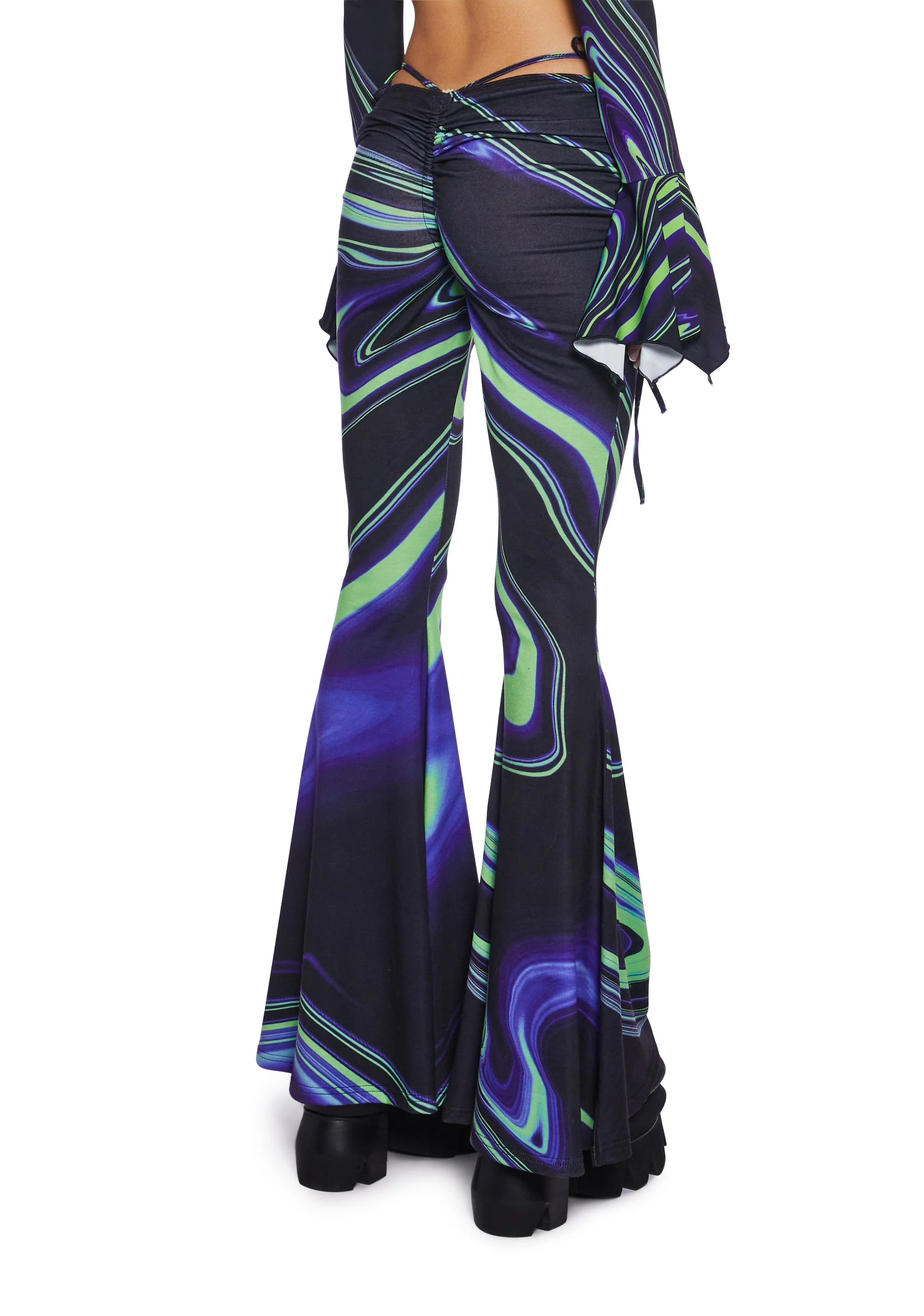 Synth Metamorphosis Flared Pants - Image 4