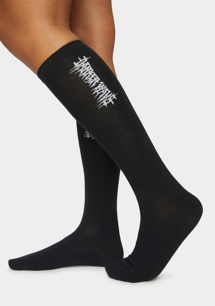Synth Vertical Logo Crew Socks - Image 2