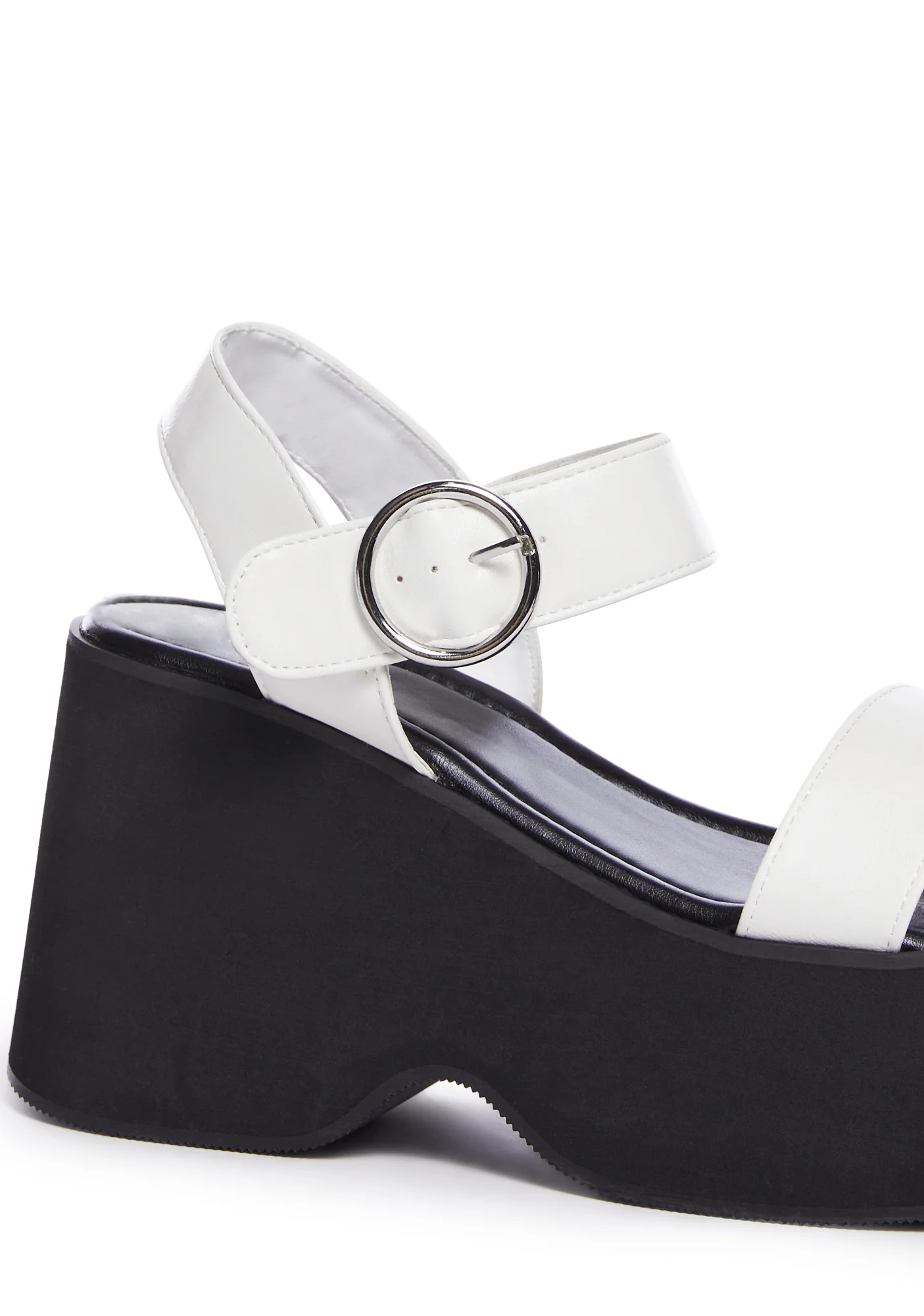 Take A Stroll Platform Sandals - White - Image 2