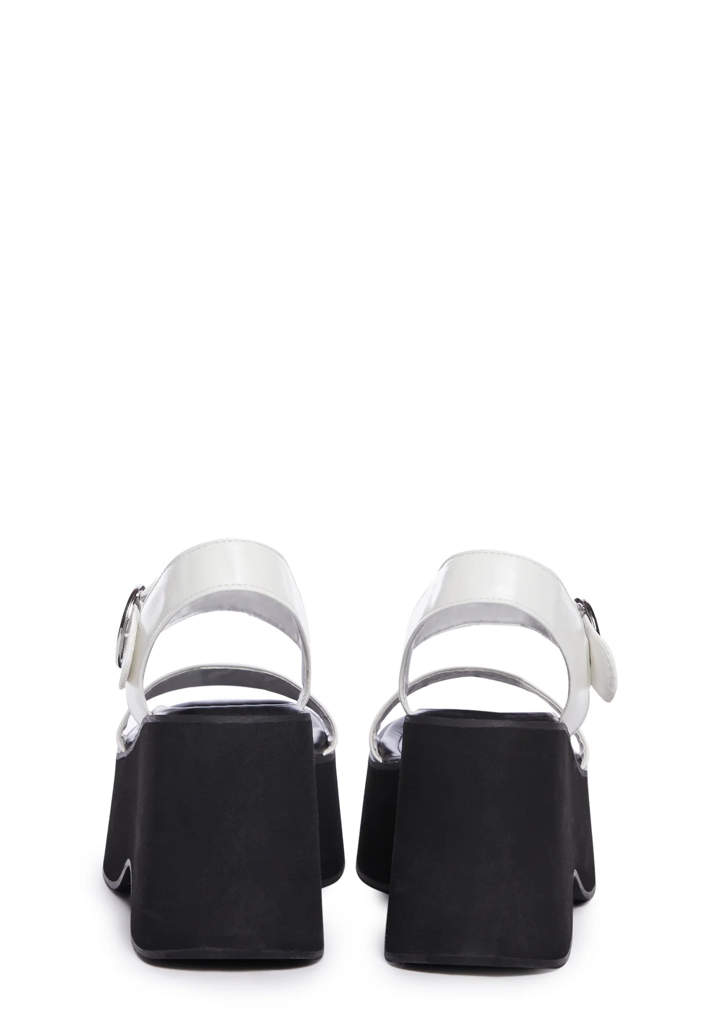 Take A Stroll Platform Sandals - White - Image 4
