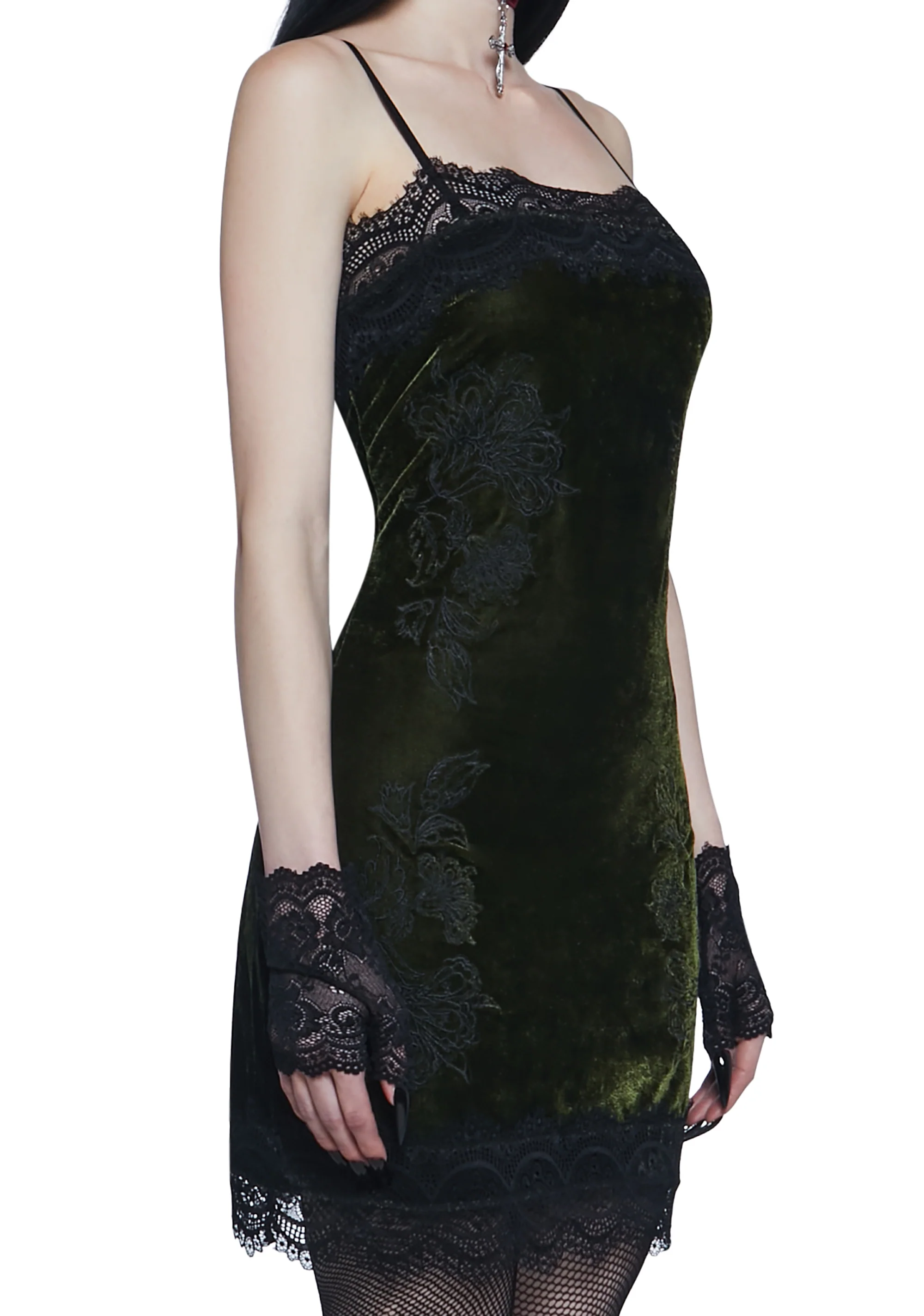 Take Me To The Altar Slip Dress - Green - Image 5