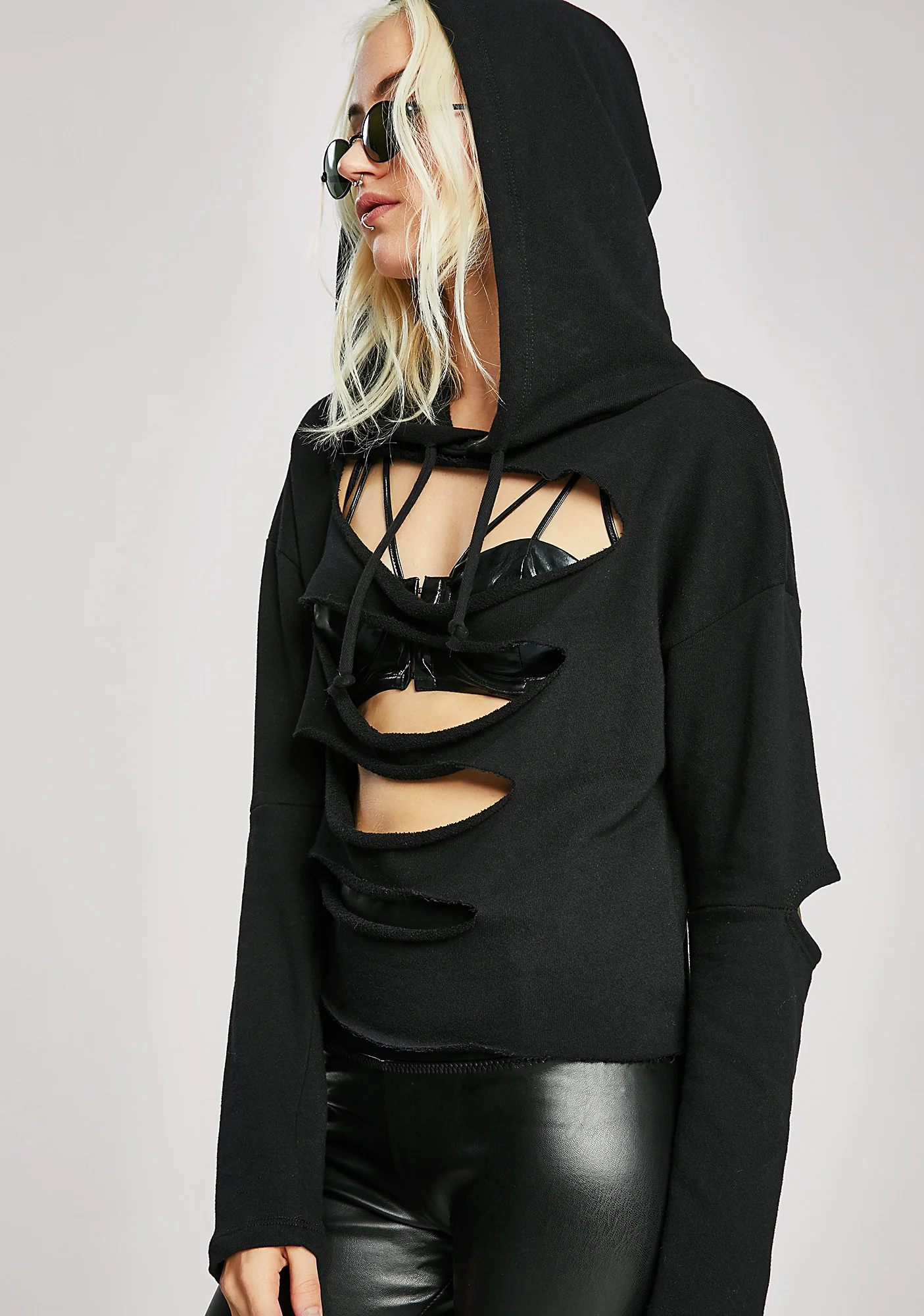 Taken Apart Shredded Hoodie - Image 3
