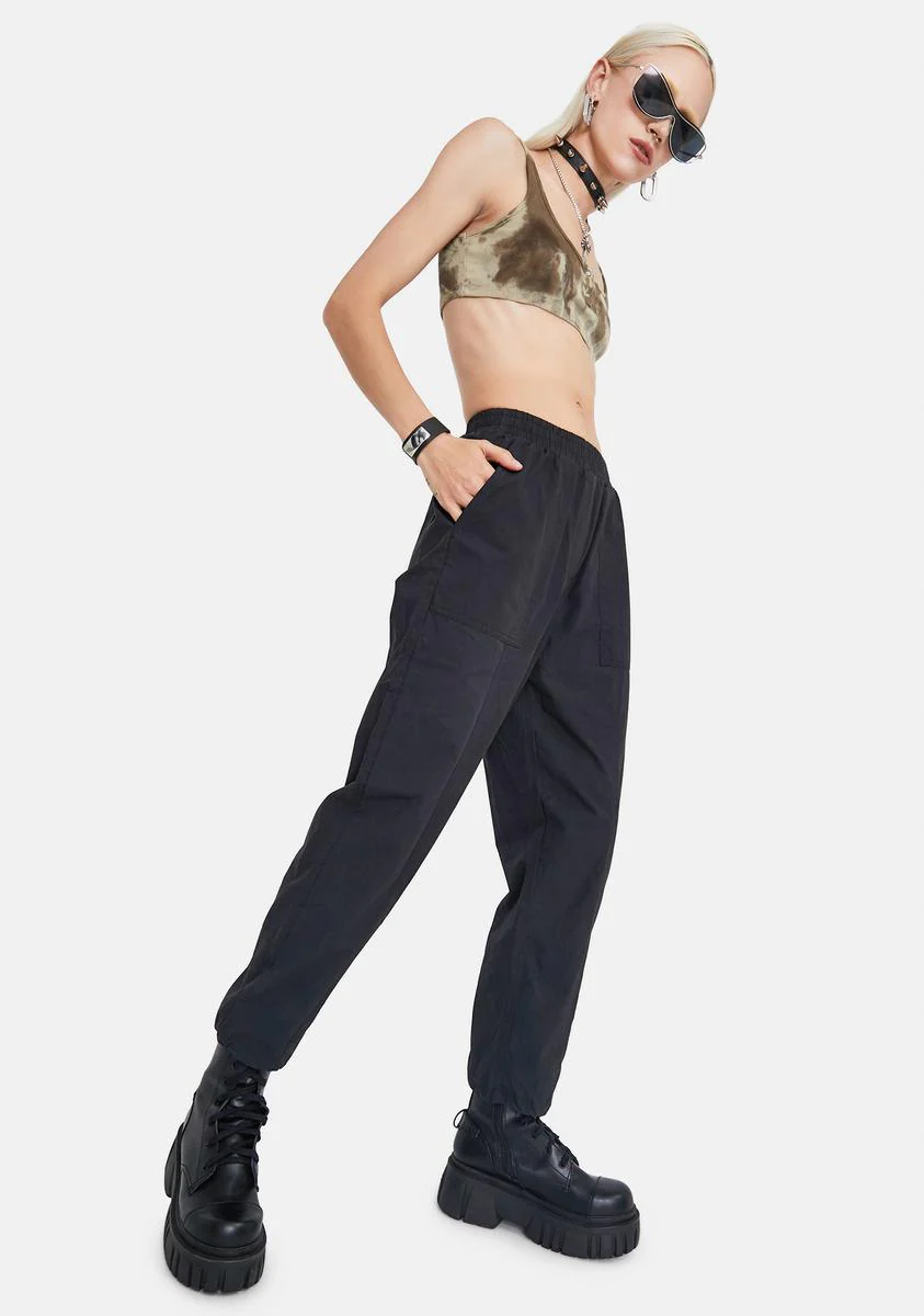 Taken Back Elastic Waist Joggers - Image 2