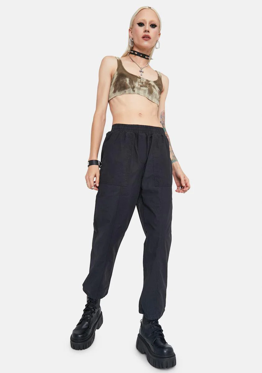 Taken Back Elastic Waist Joggers - Image 3