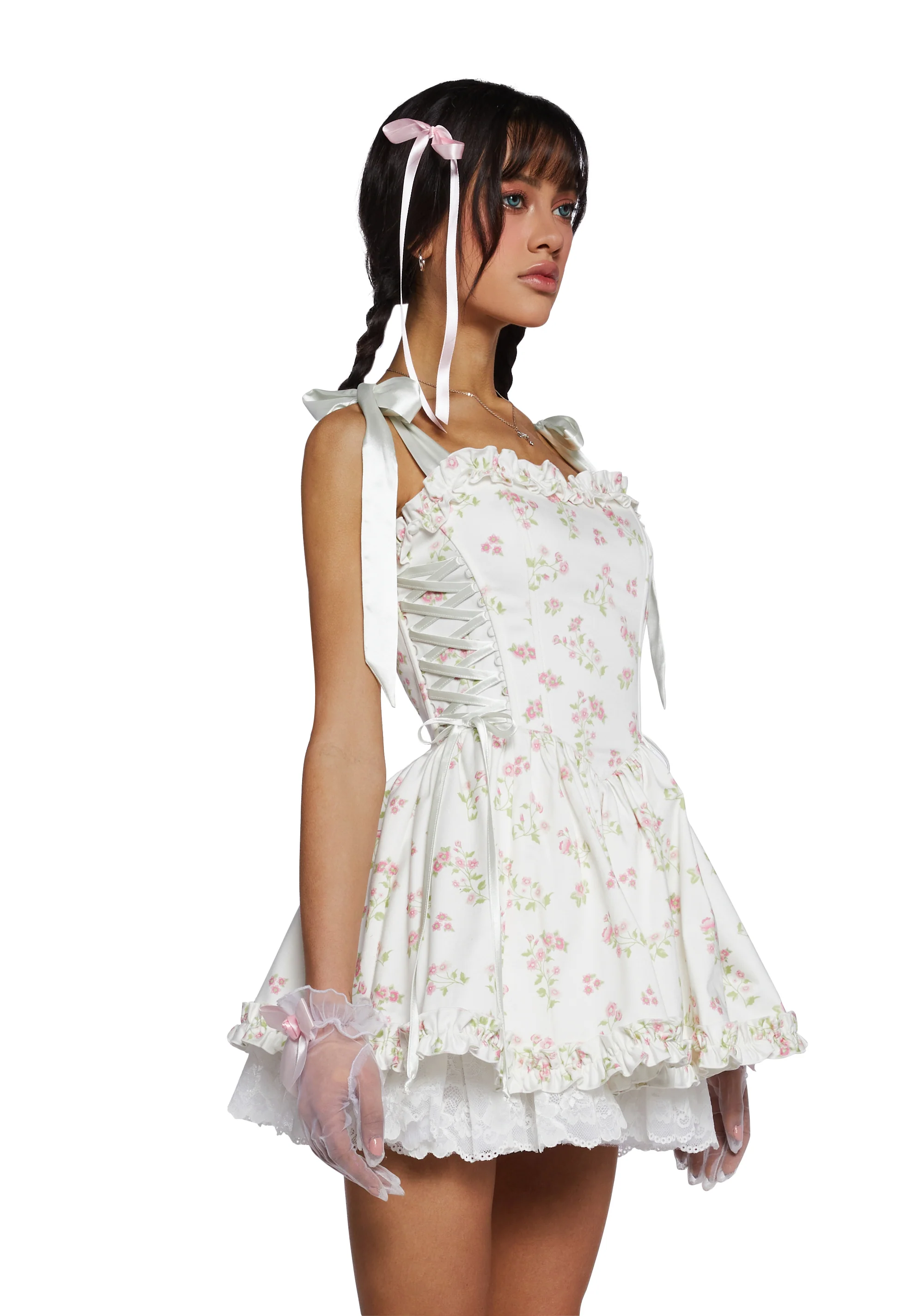 Takes The Cake Mini Dress - Floral - Image 3