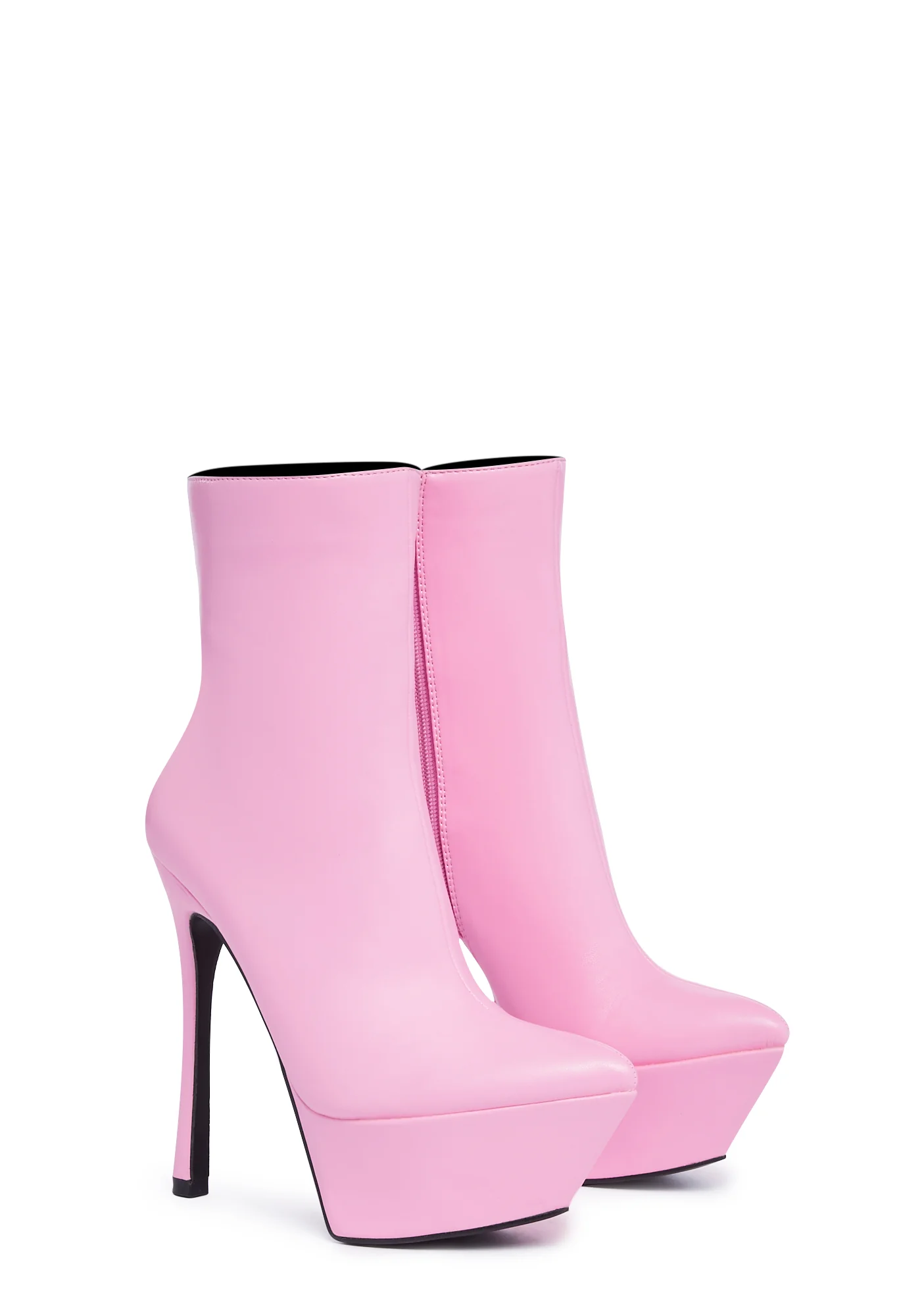 Taking Chances Ankle Boots - Pink - Image 3