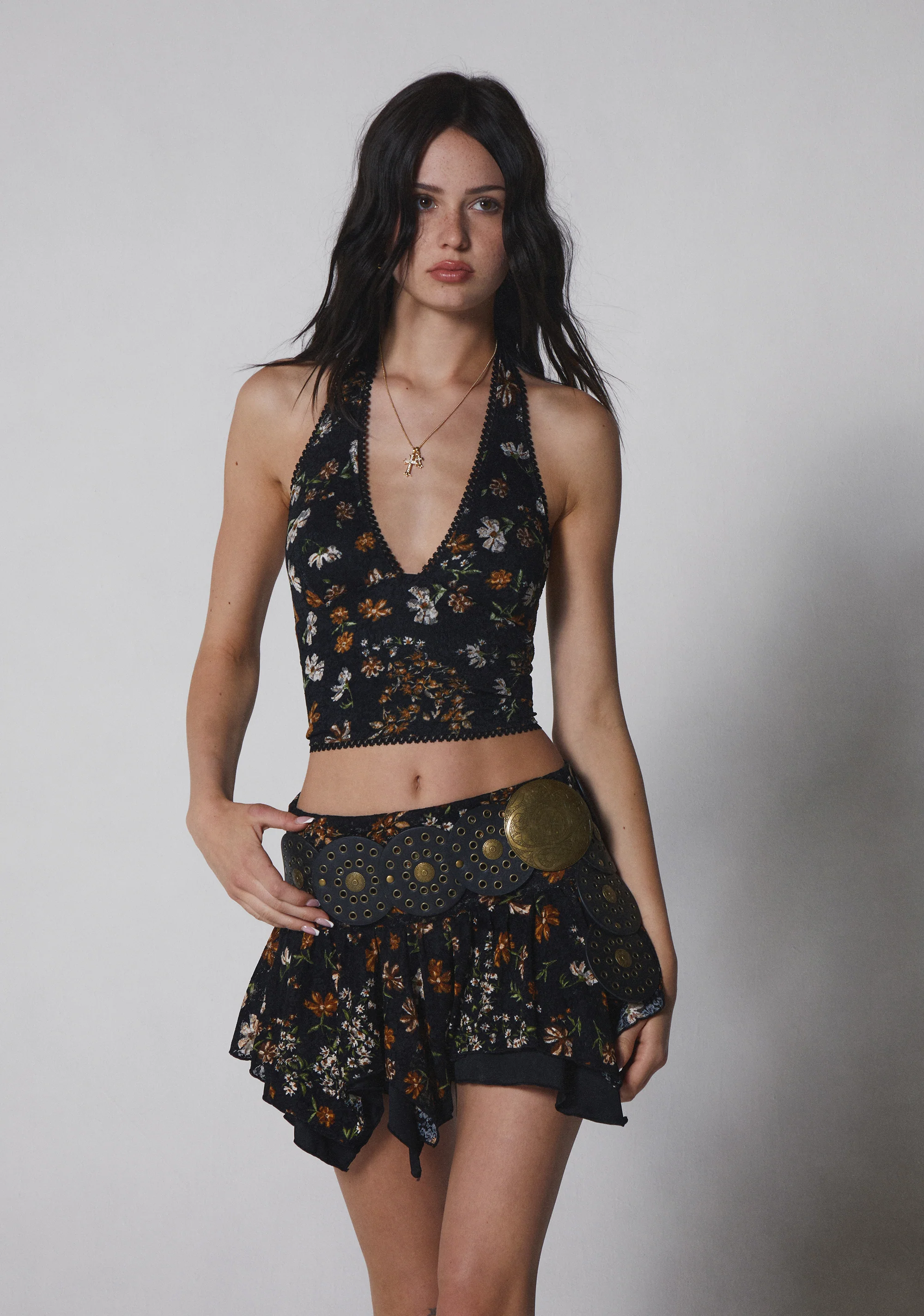 Tales Of Fantasy Mini Skirt - Floral - Image 6