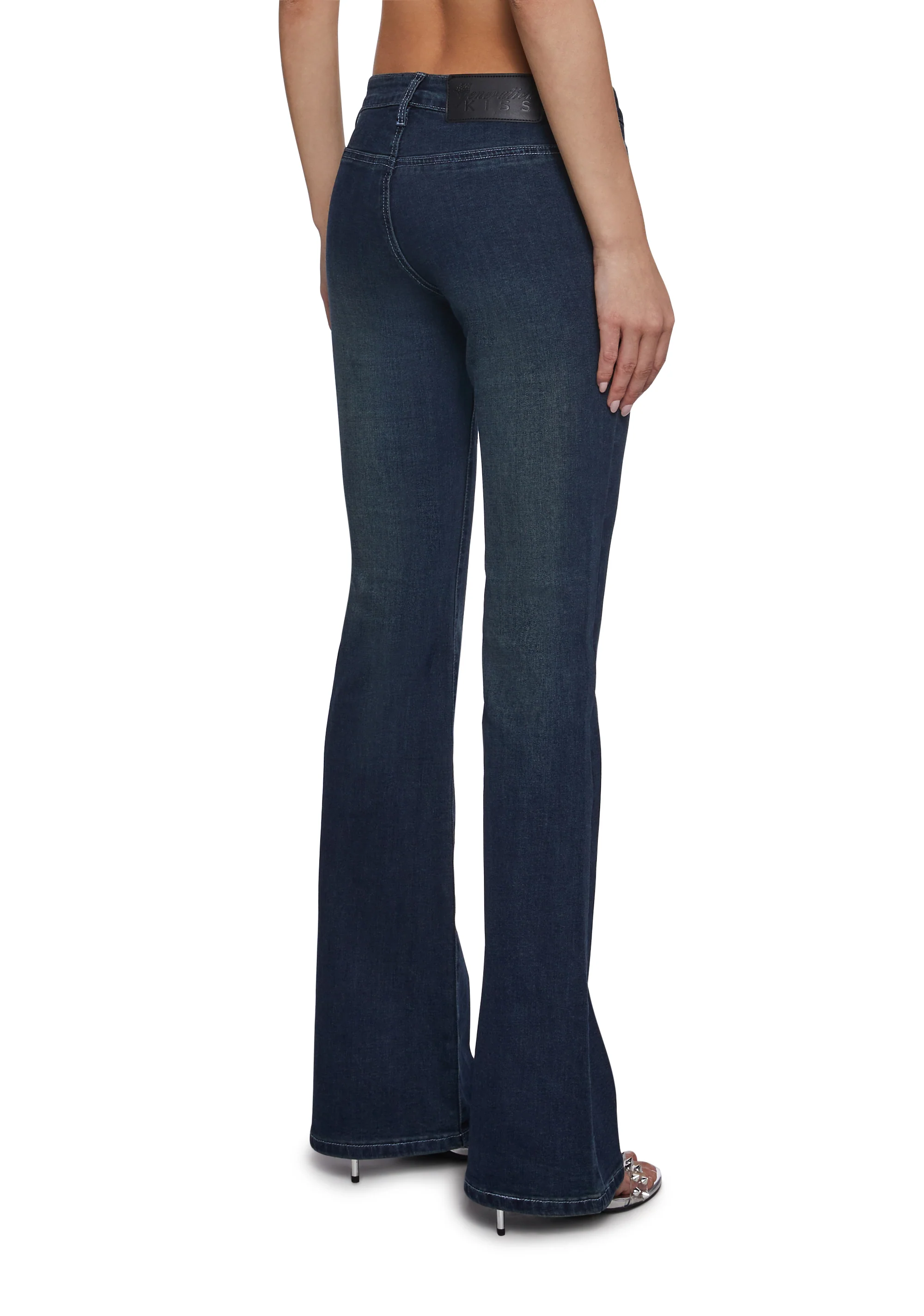 Talia Low Rise Jeans - Lace Up - Image 4