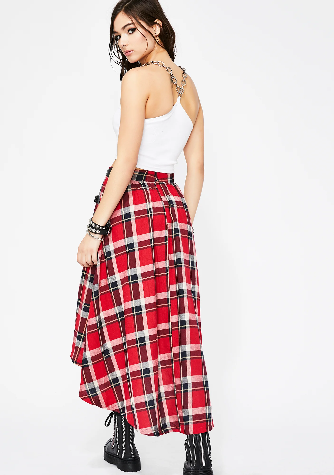 Tardy Thotty Plaid Skirt - Image 4