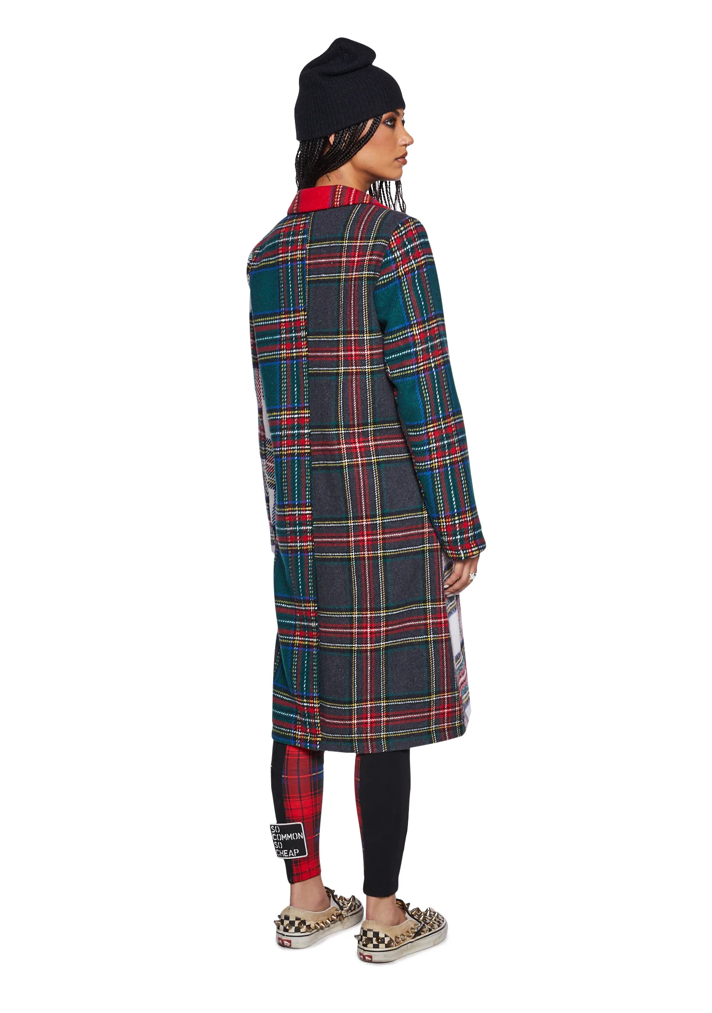 Taste Of Fury Plaid Coat - Red - Image 4