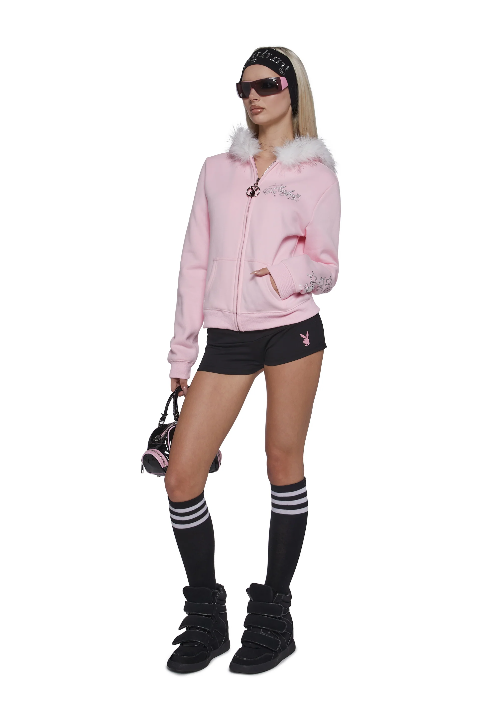 Faux Fur Trimmed Hoodie - Image 2