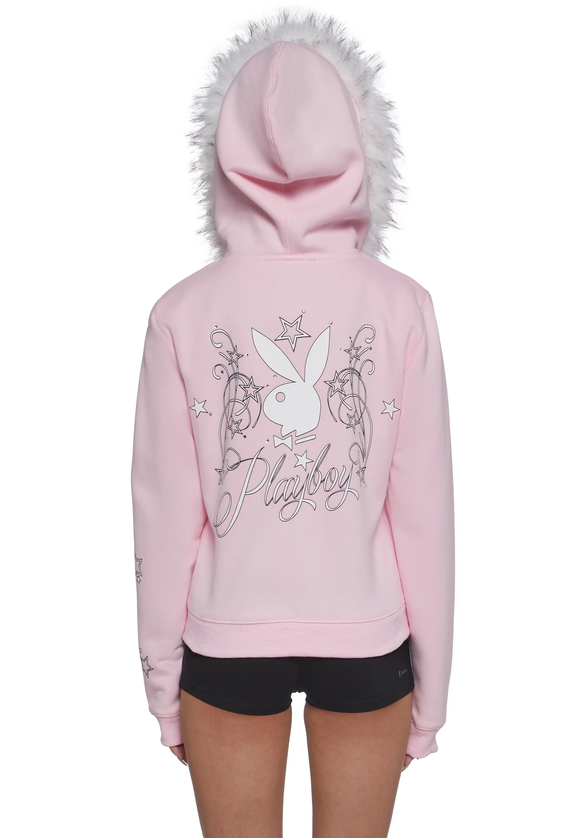 Faux Fur Trimmed Hoodie - Image 5