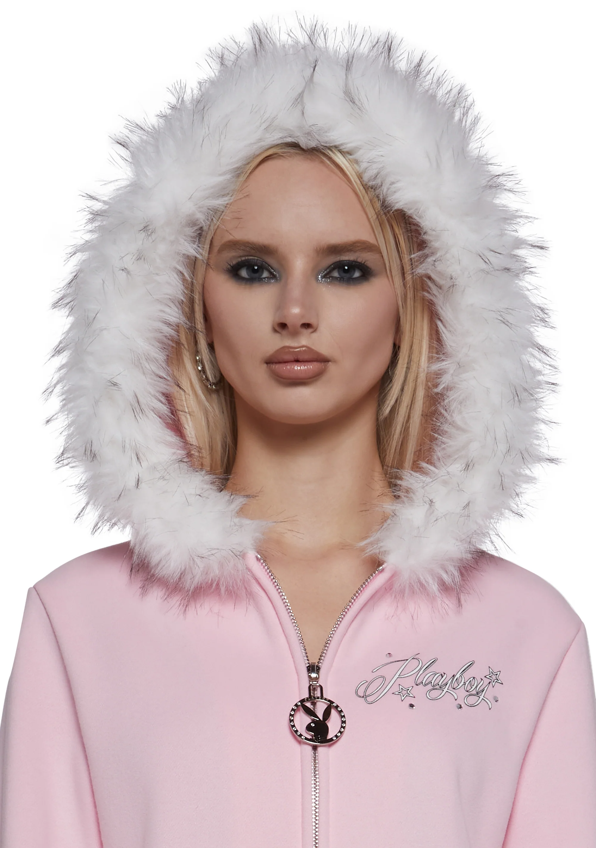 Faux Fur Trimmed Hoodie - Image 7