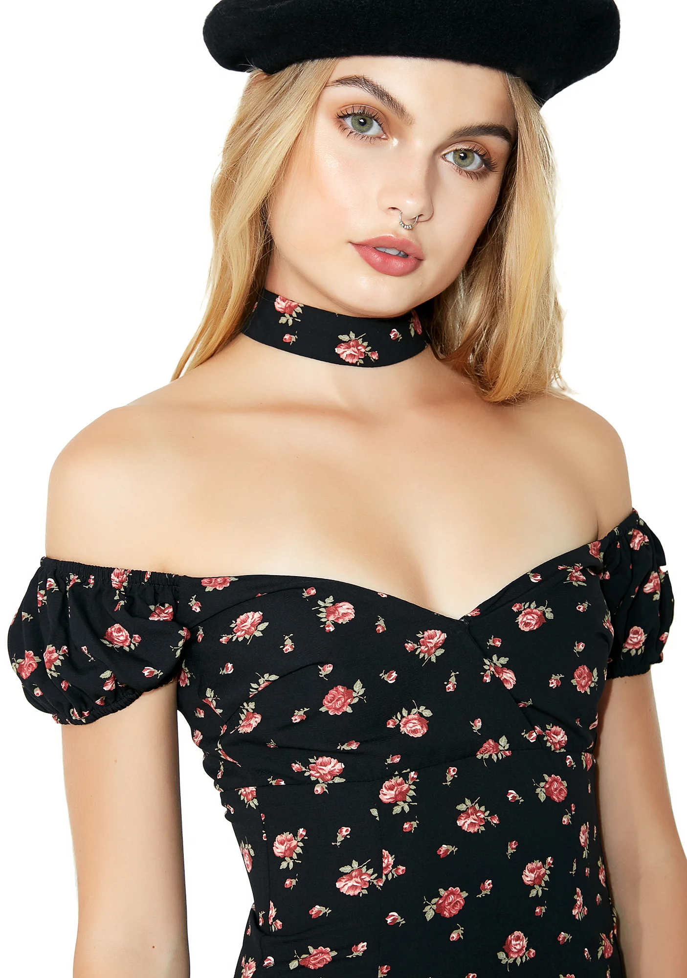 Tea For Two Dress With Choker - Image 2