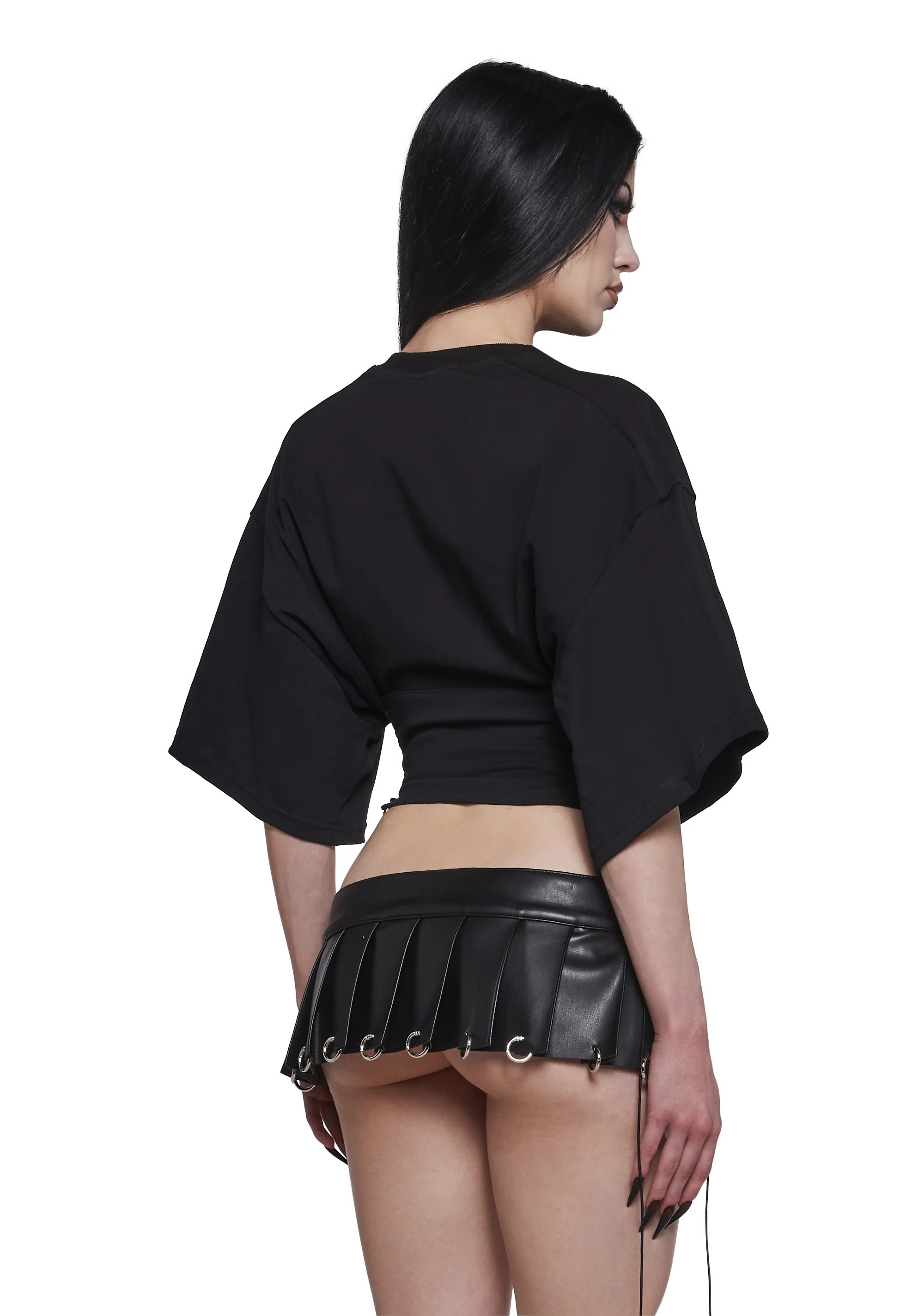 Team Player Corset T-Shirt - Black - Image 4