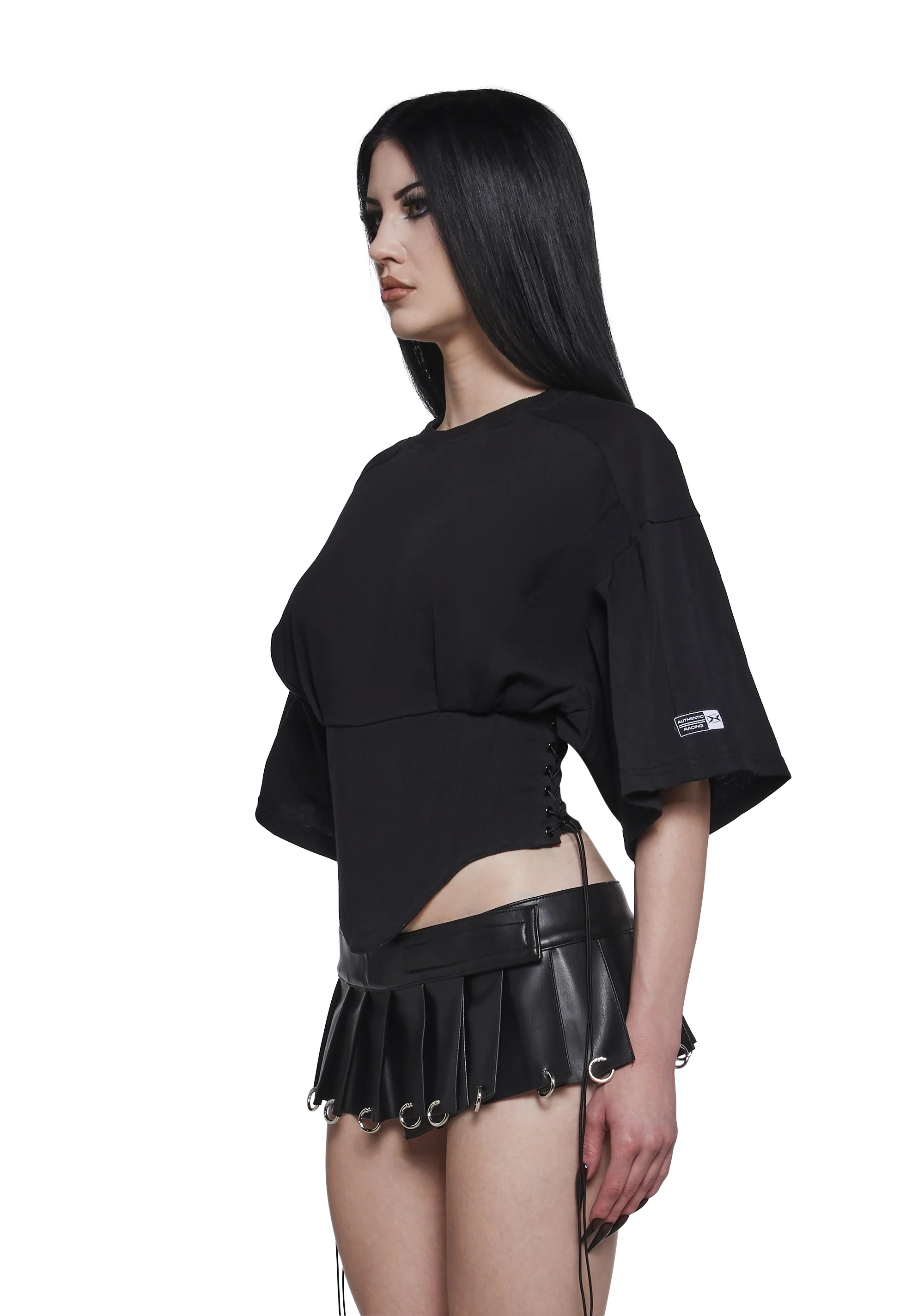 Team Player Corset T-Shirt - Black - Image 5