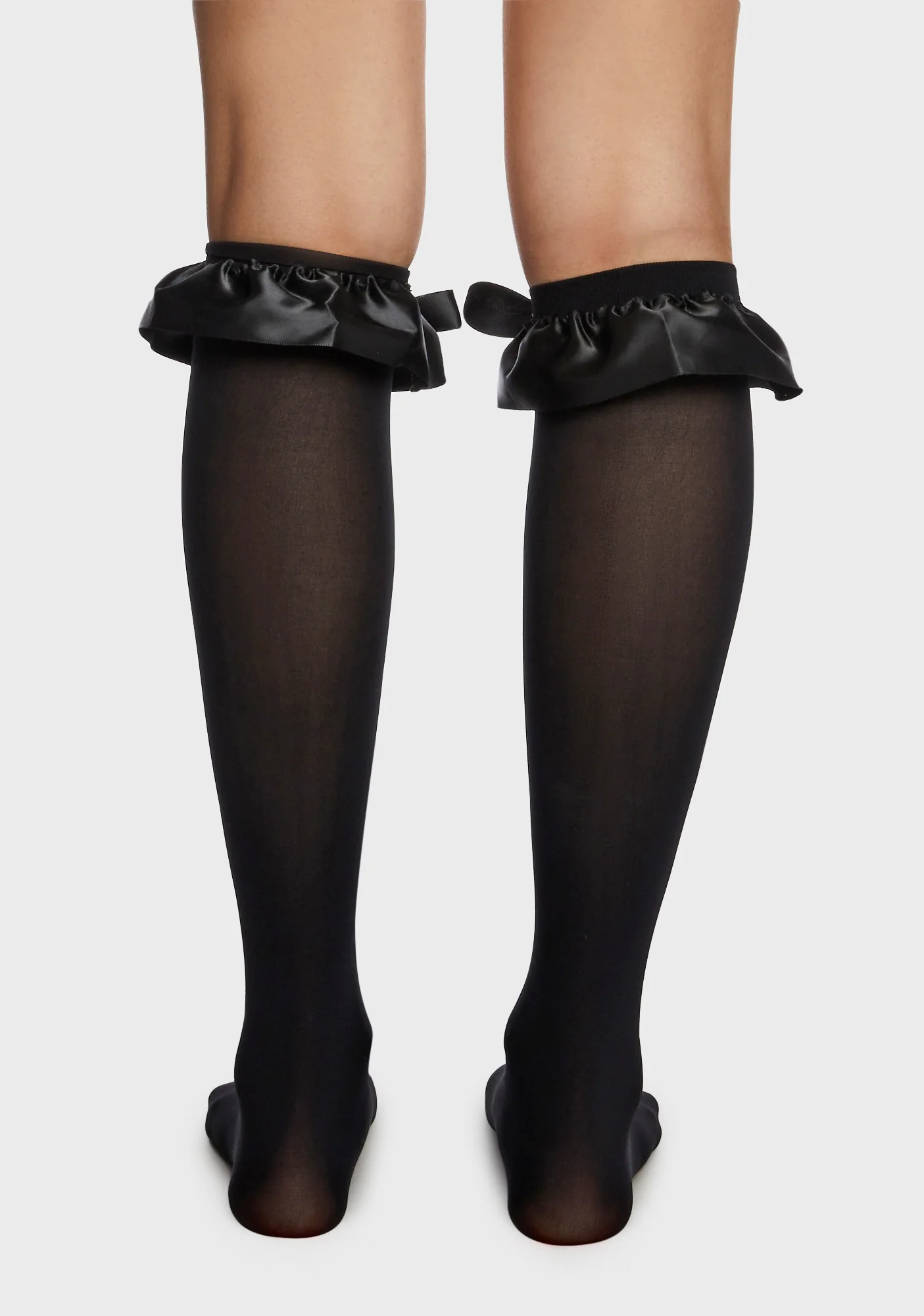 Teasing Away Bow Socks - Black - Image 3