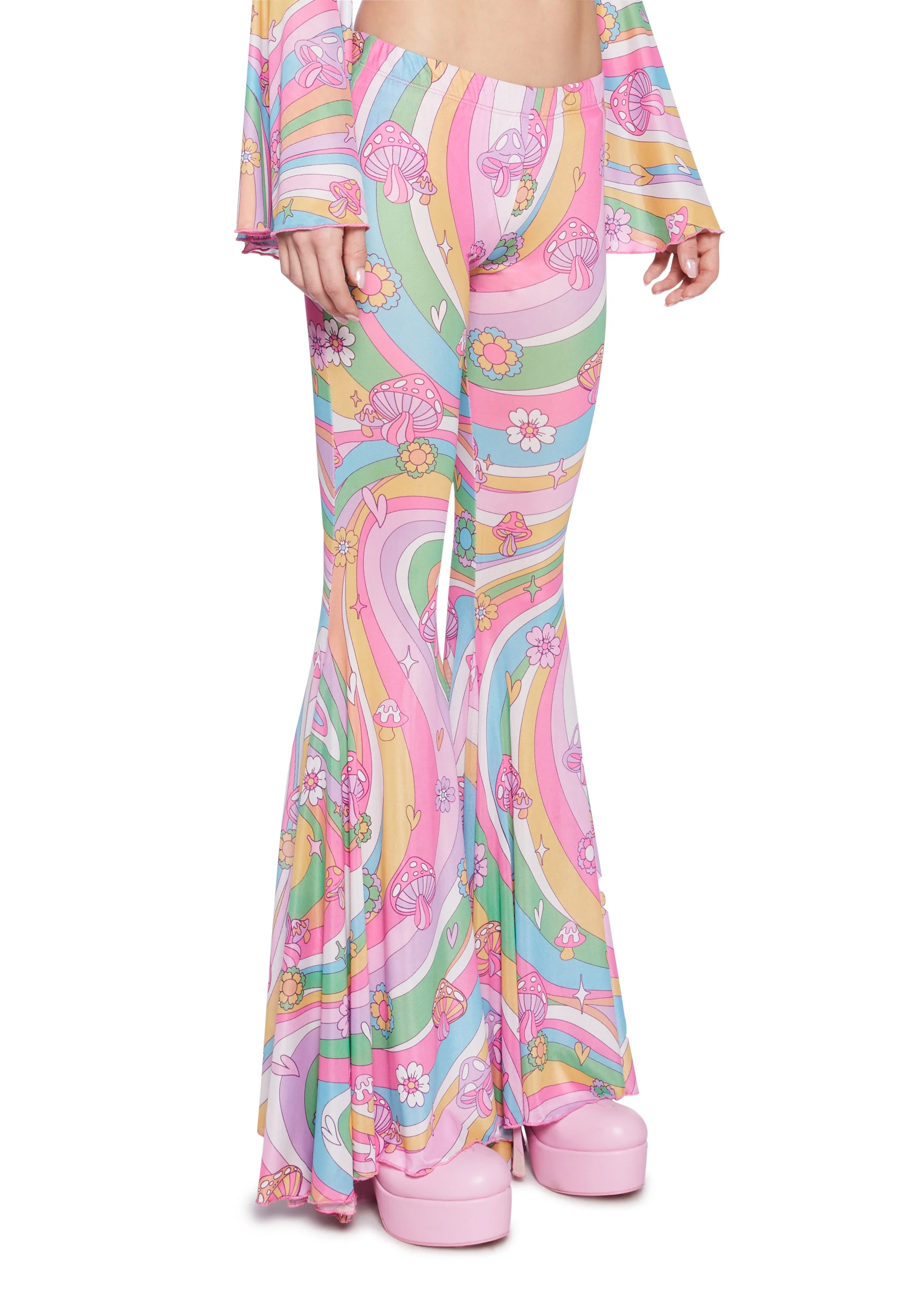 Technicolor Dreams Flare Pants - Image 3