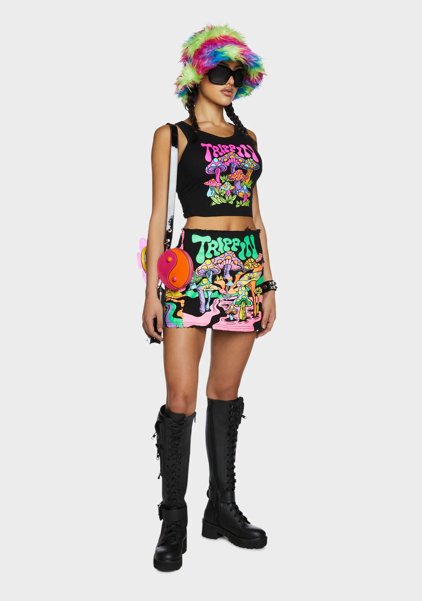 Technicolor Trip Mini Skirt - Image 2