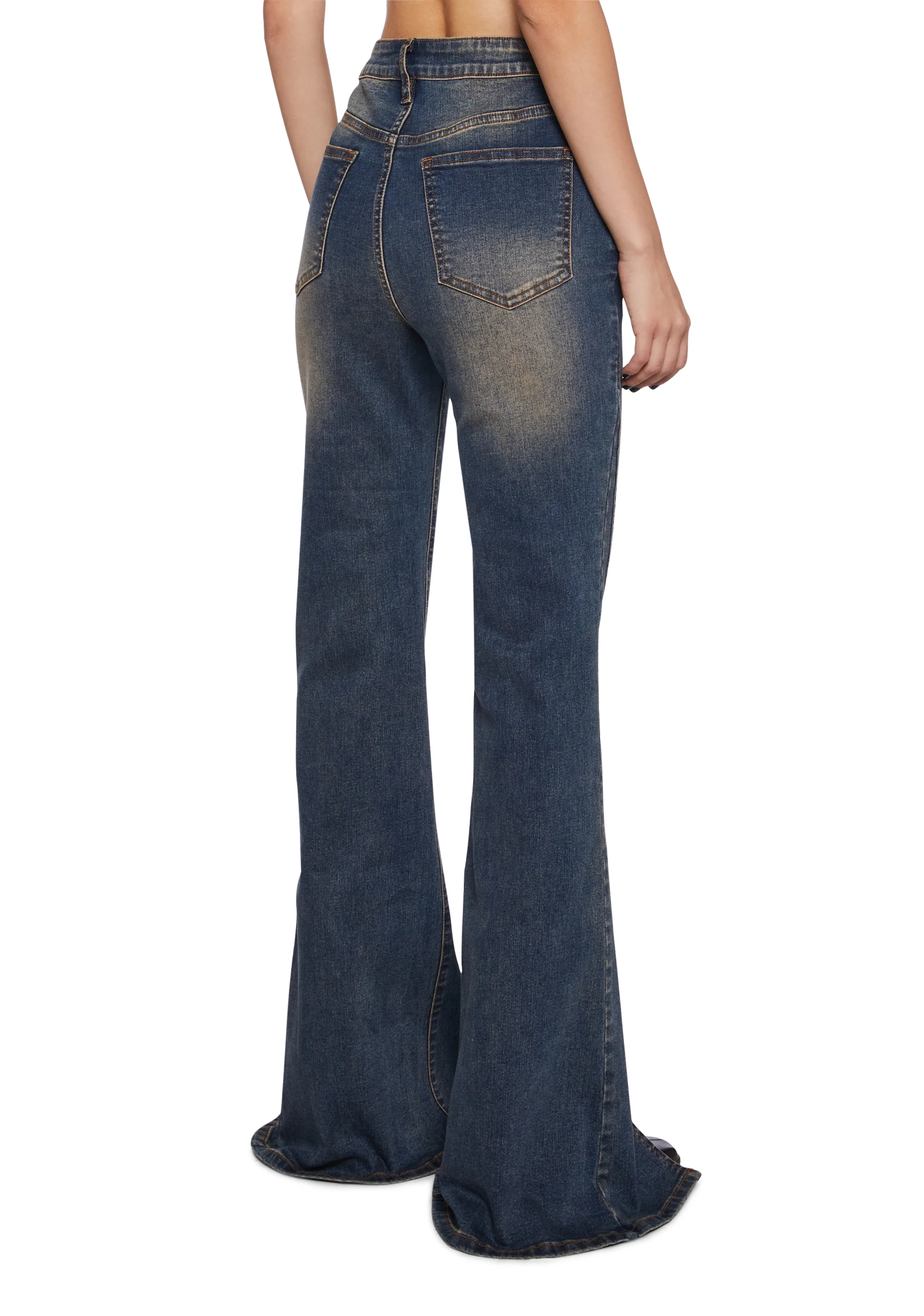 Tell Your Friends Split Hem Denim Jeans - Image 4