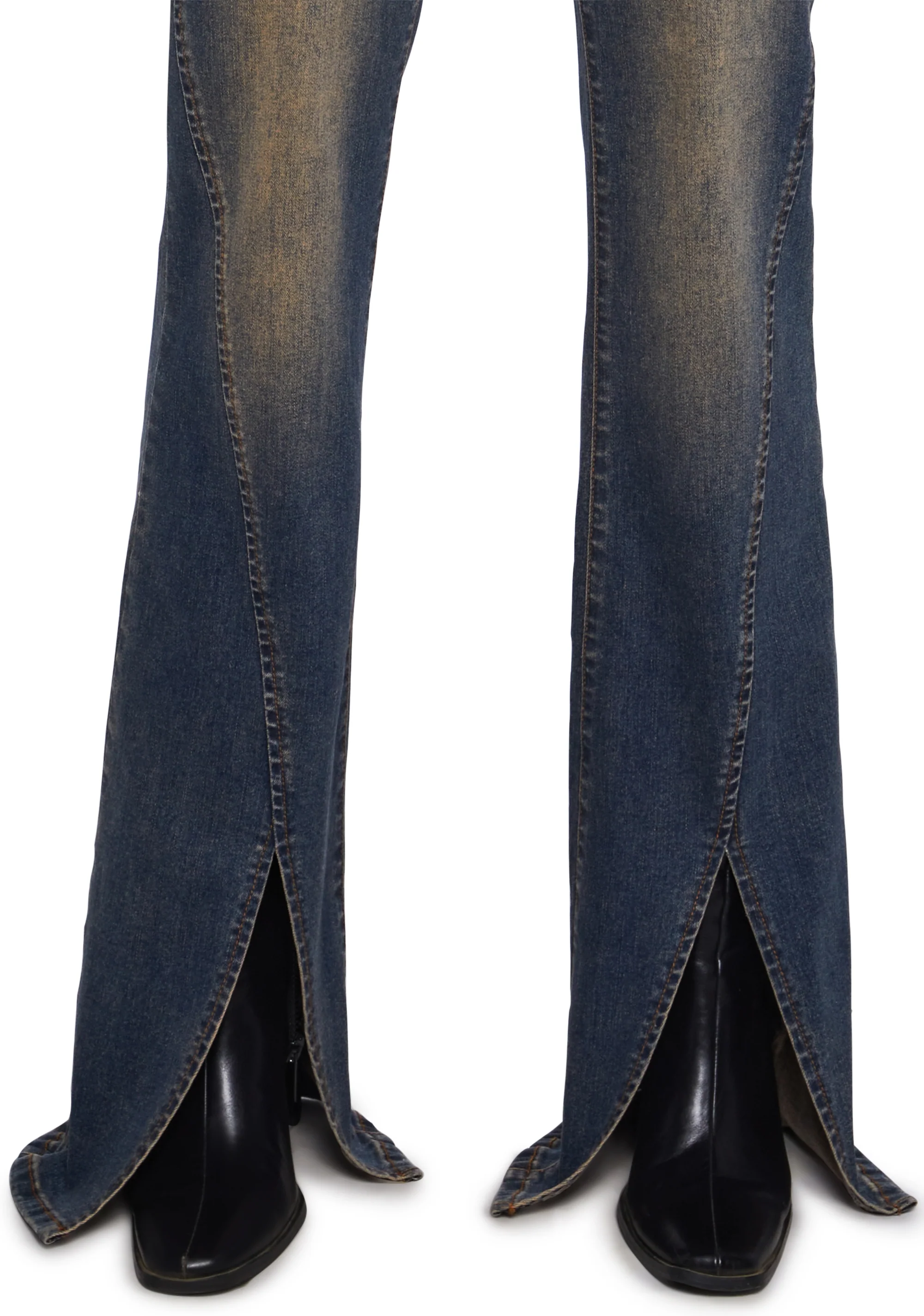 Tell Your Friends Split Hem Denim Jeans - Image 5