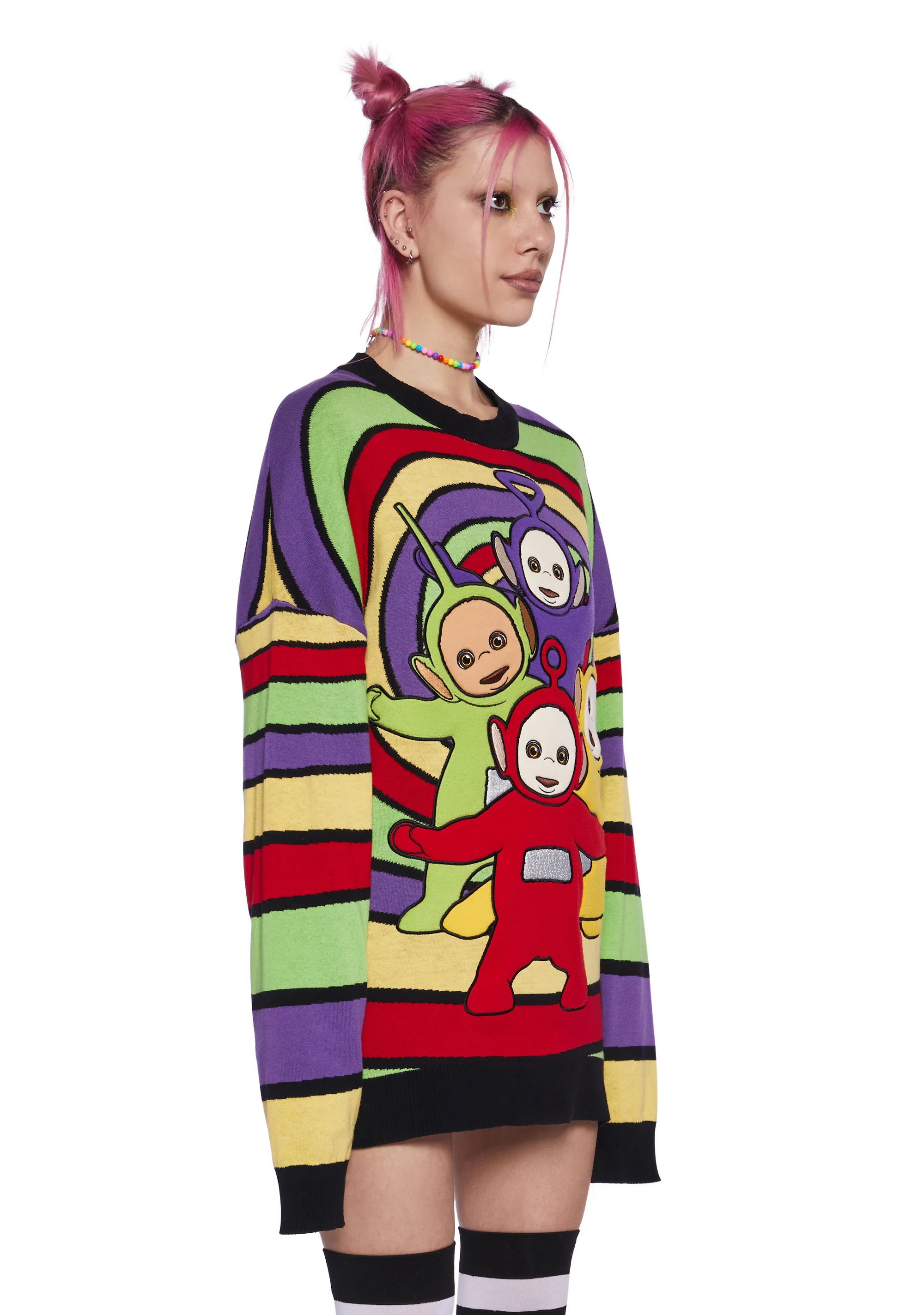 Telly Memories Intarsia Sweater - Image 4