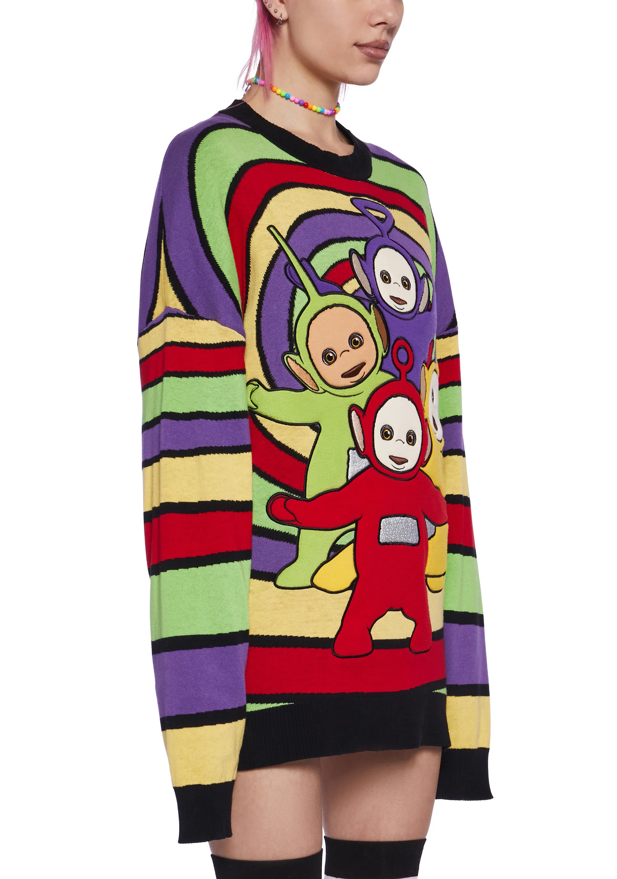 Telly Memories Intarsia Sweater - Image 5