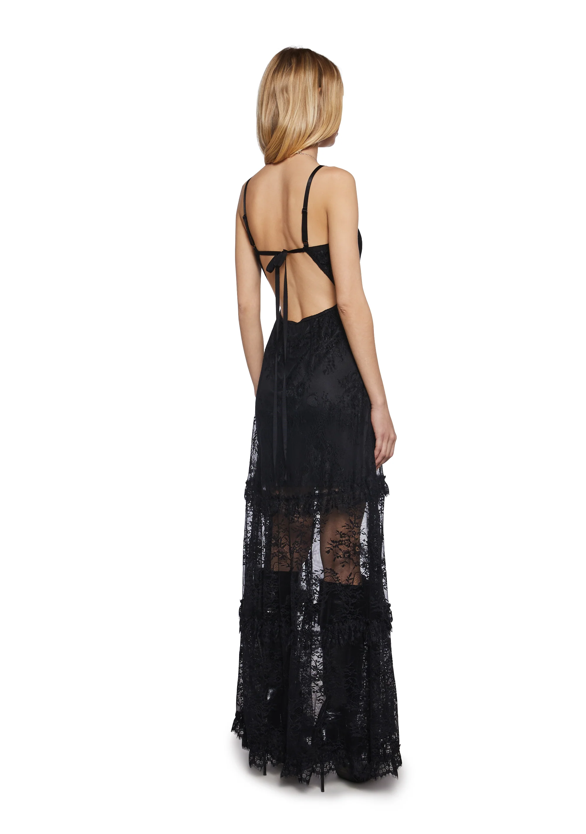 Temple Of Love Lace Maxi Dress - Image 4