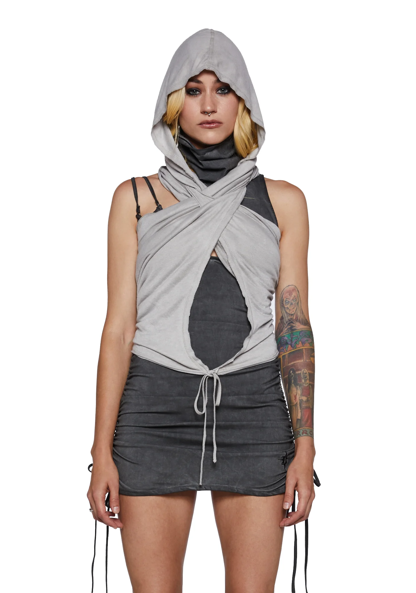 Tempo Hooded Wrap Scarf - Image 6