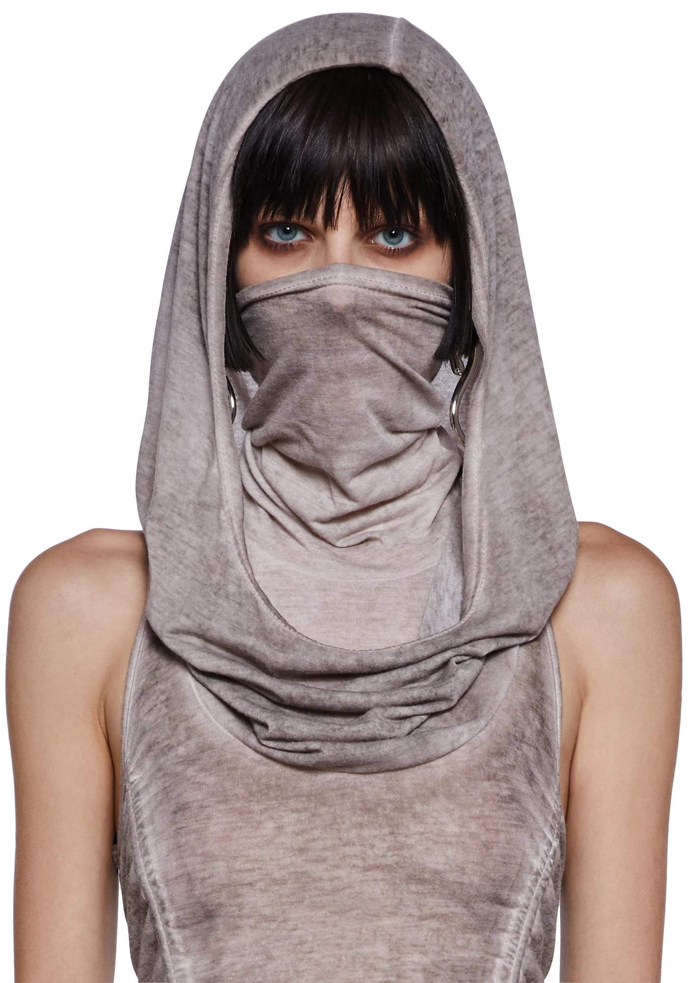 Tempo Ruched Harness Dress - Off White - Image 5