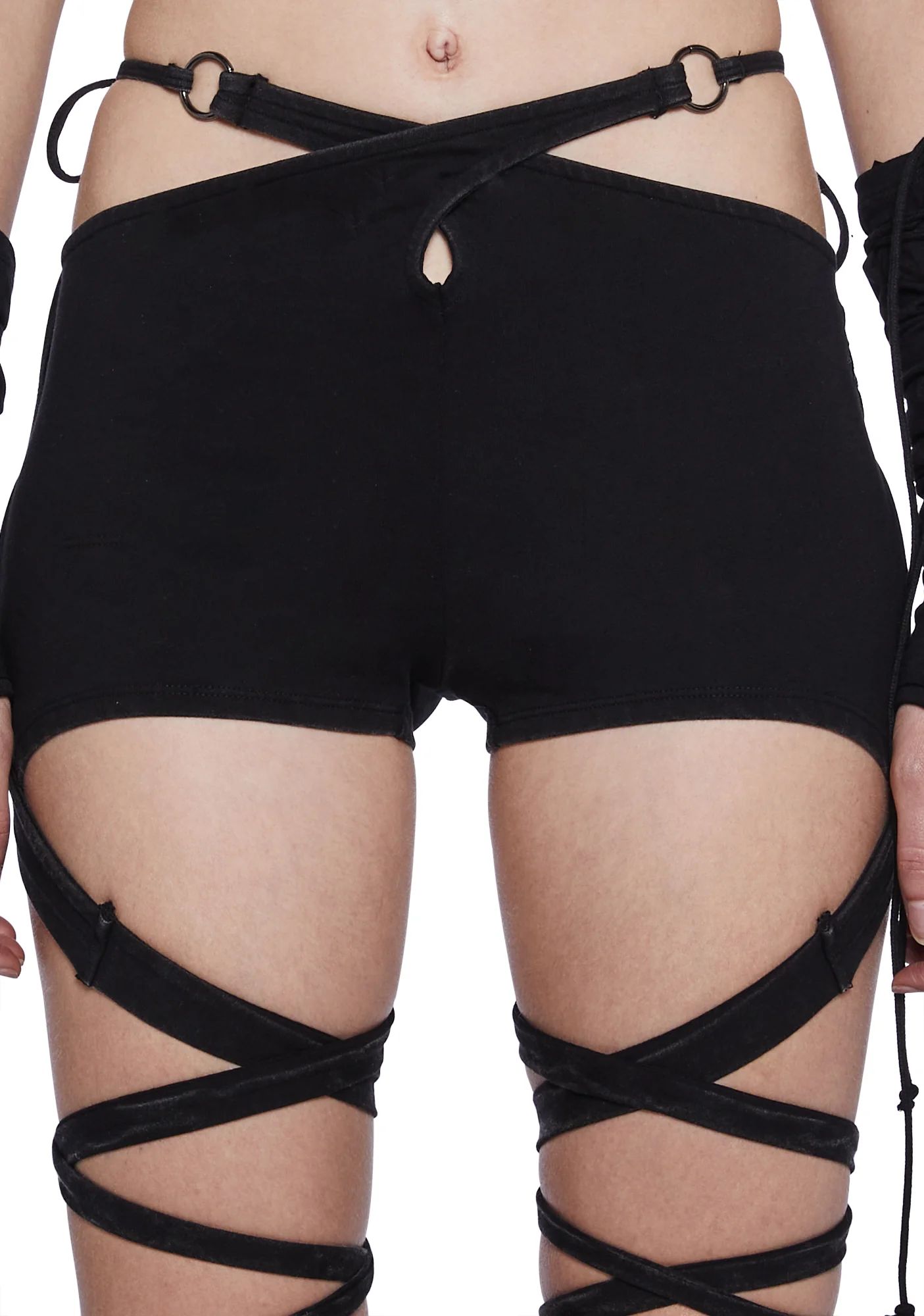 Tempo Strappy Wrap Shorts - Image 5