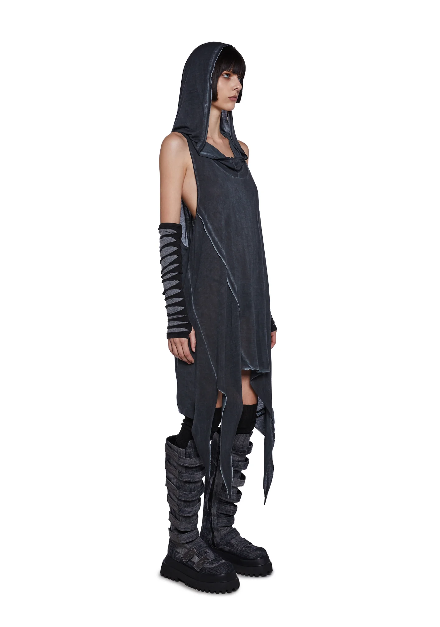 Tempo Unisex Asymmetrical Longline Tank - Image 3