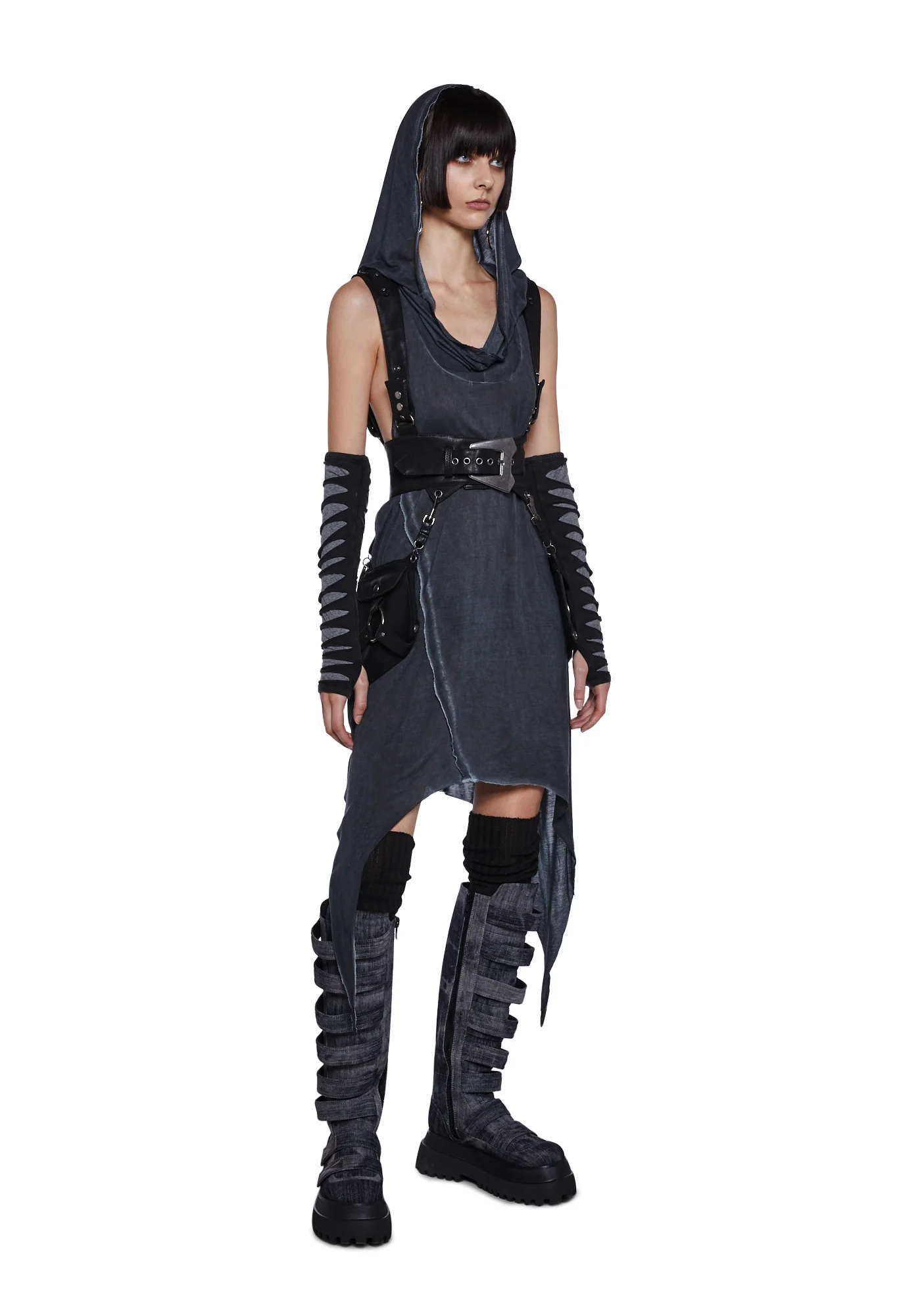 Tempo Unisex Asymmetrical Longline Tank - Image 5