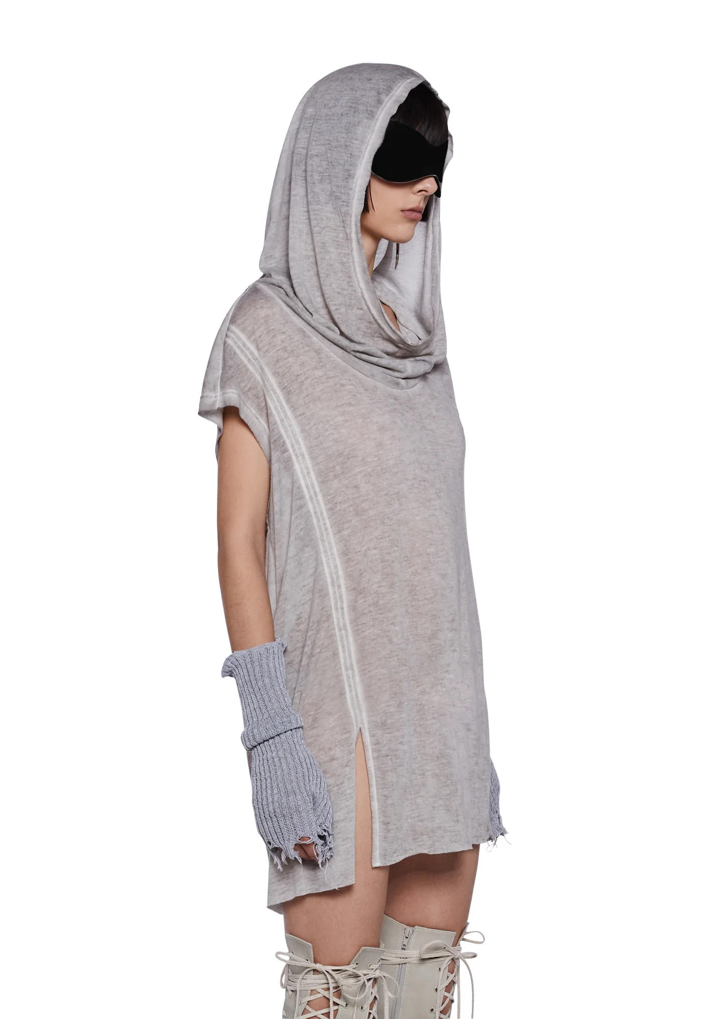 Tempo Unisex Hooded Oversized Tank - Image 3