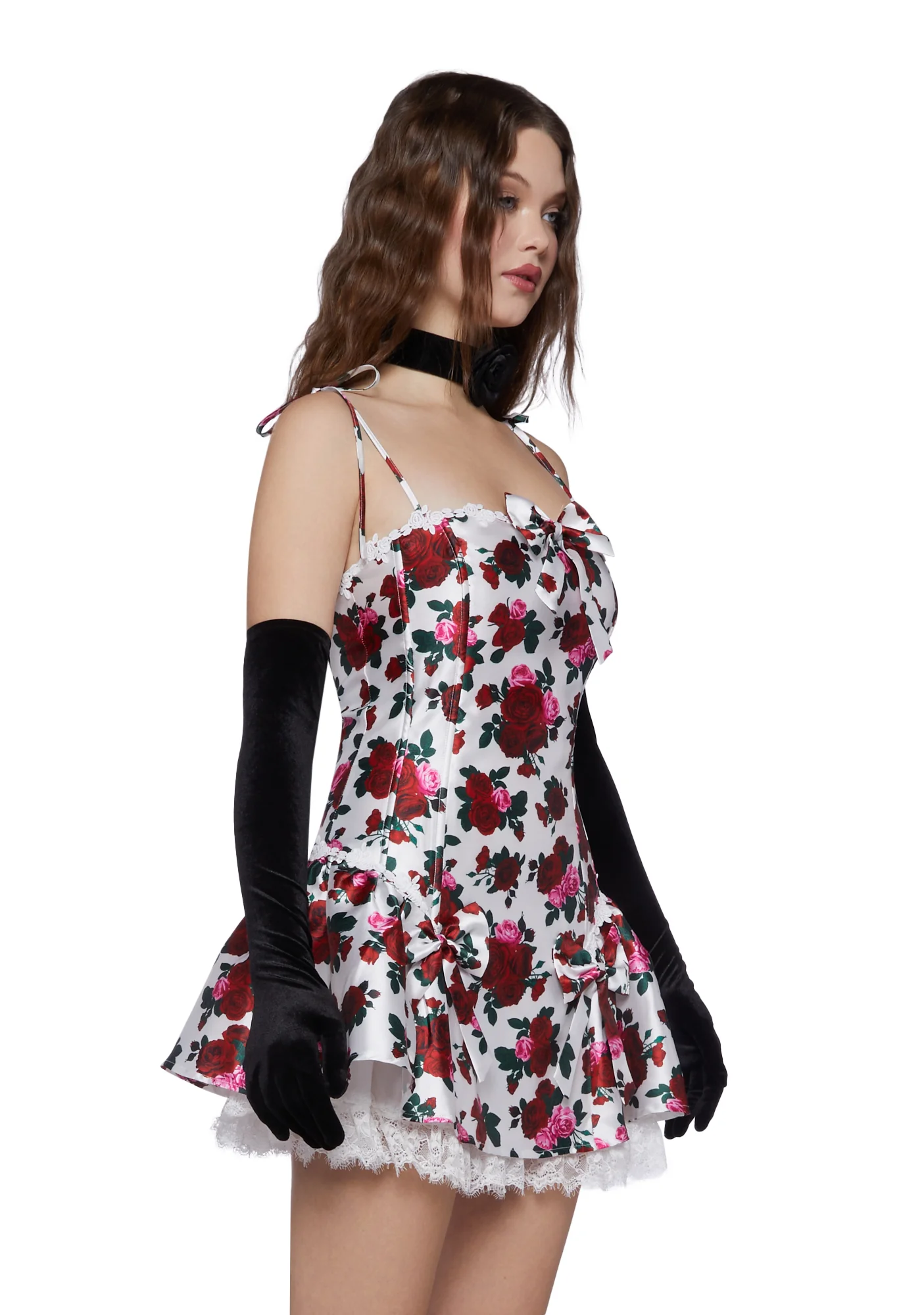 Scandal Sheet Taffeta Dress - Floral - Image 3