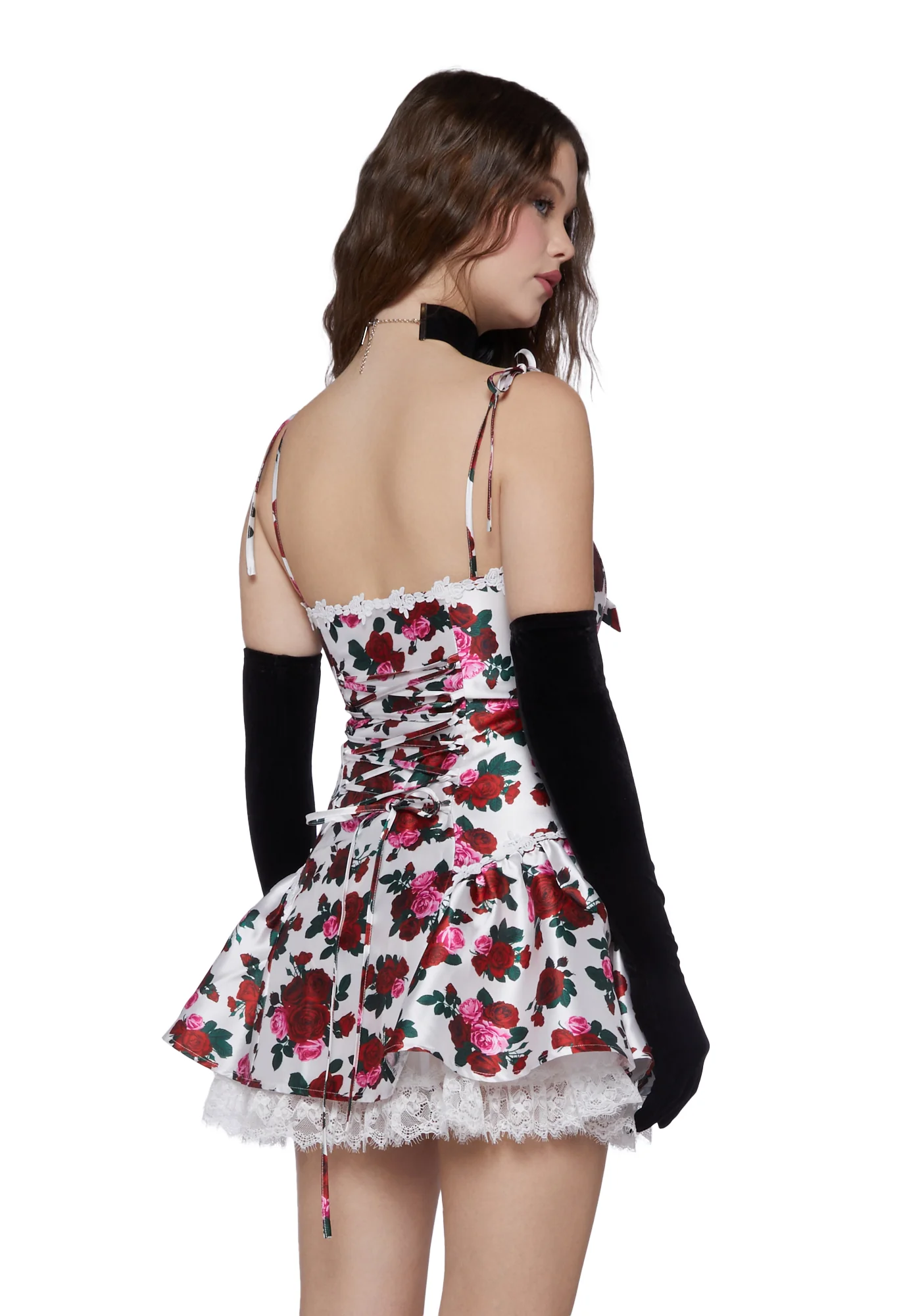 Scandal Sheet Taffeta Dress - Floral - Image 4