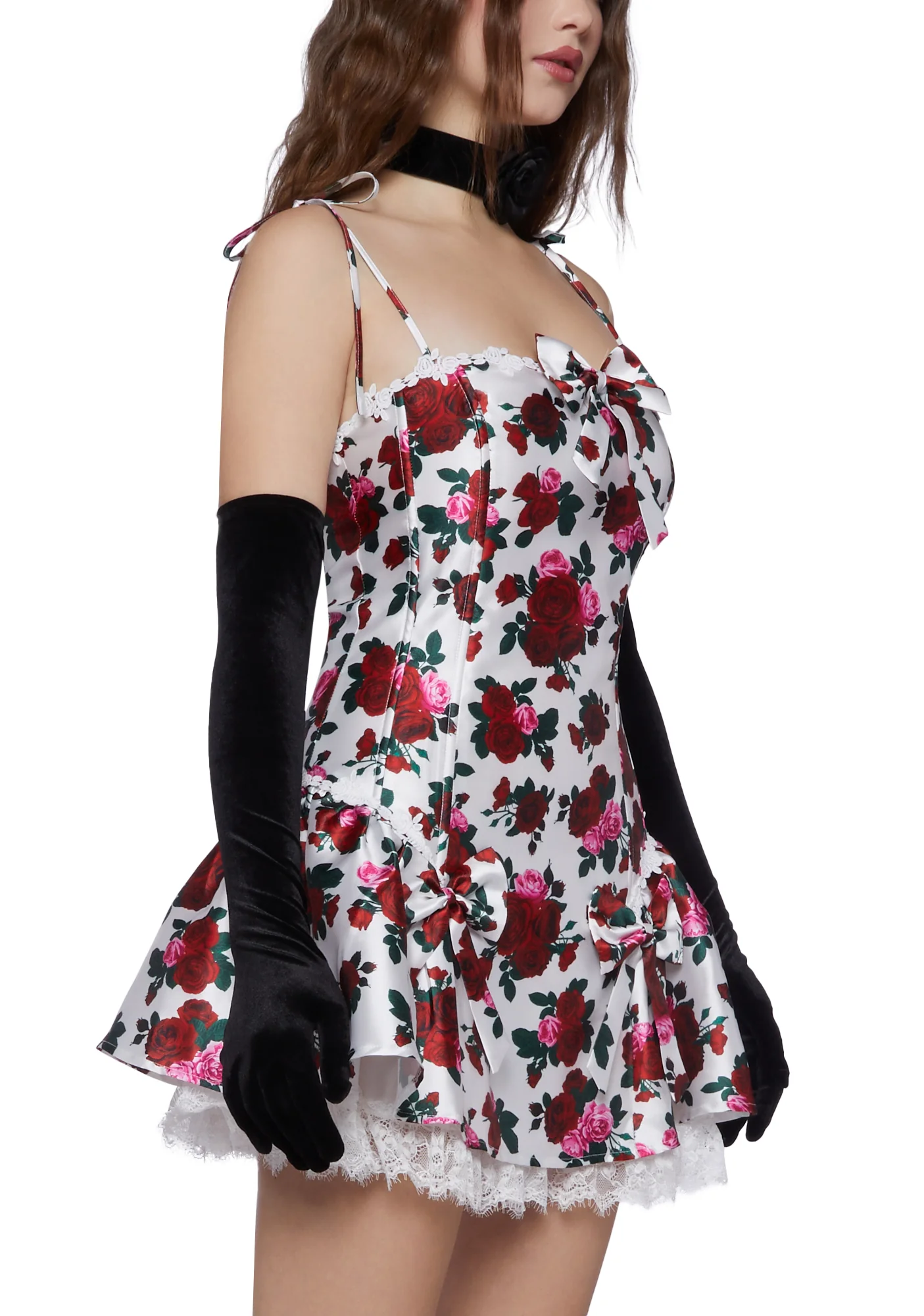 Scandal Sheet Taffeta Dress - Floral - Image 5
